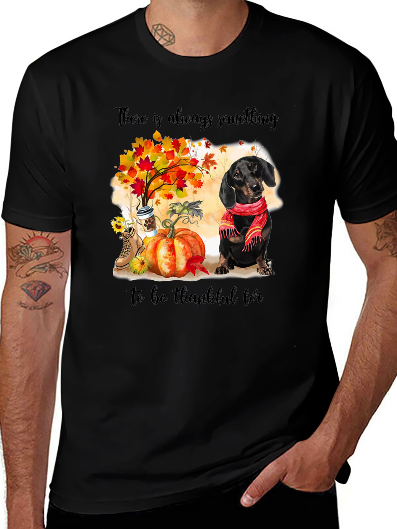 Thankful Dachshund Fall T-Shirt