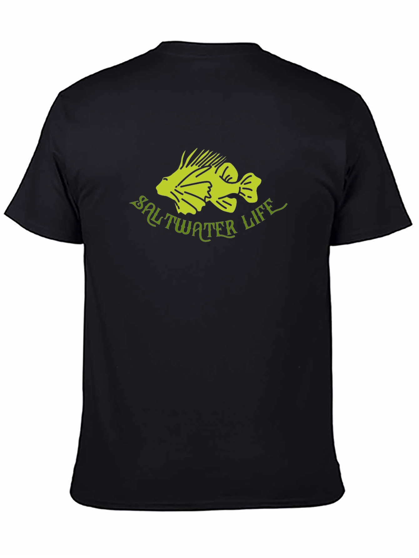 Saltwater Life Black Graphic Tee
