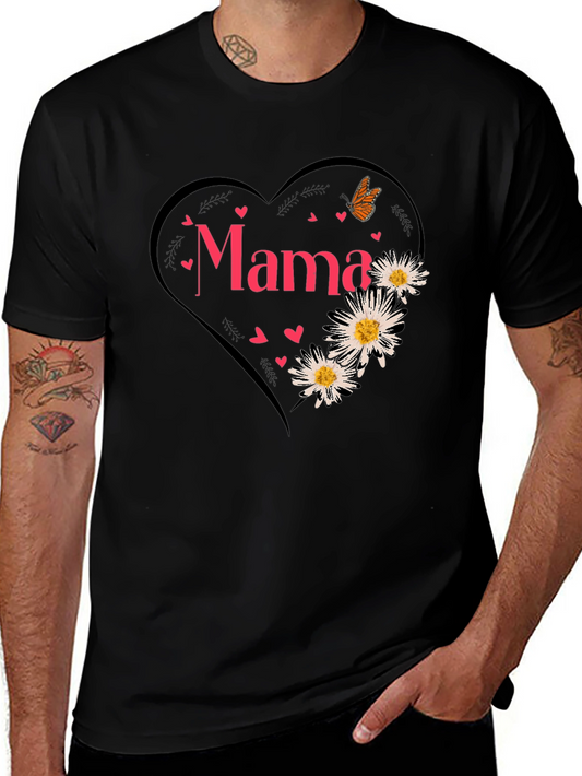 Mama Heart Graphic Tee - Cute Mothers Day Shirt
