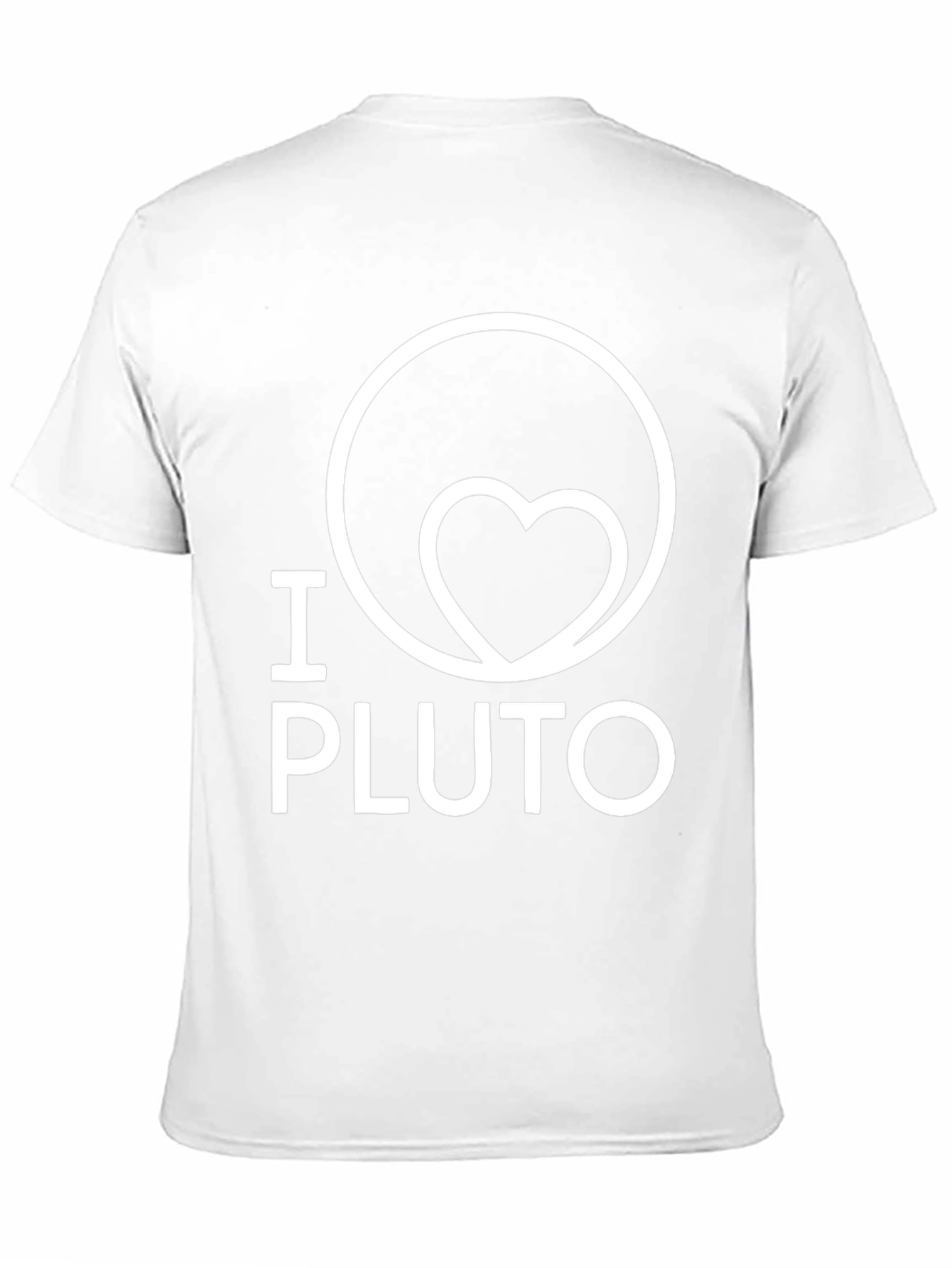 I Heart Pluto Graphic Tee - Black Cotton T-Shirt