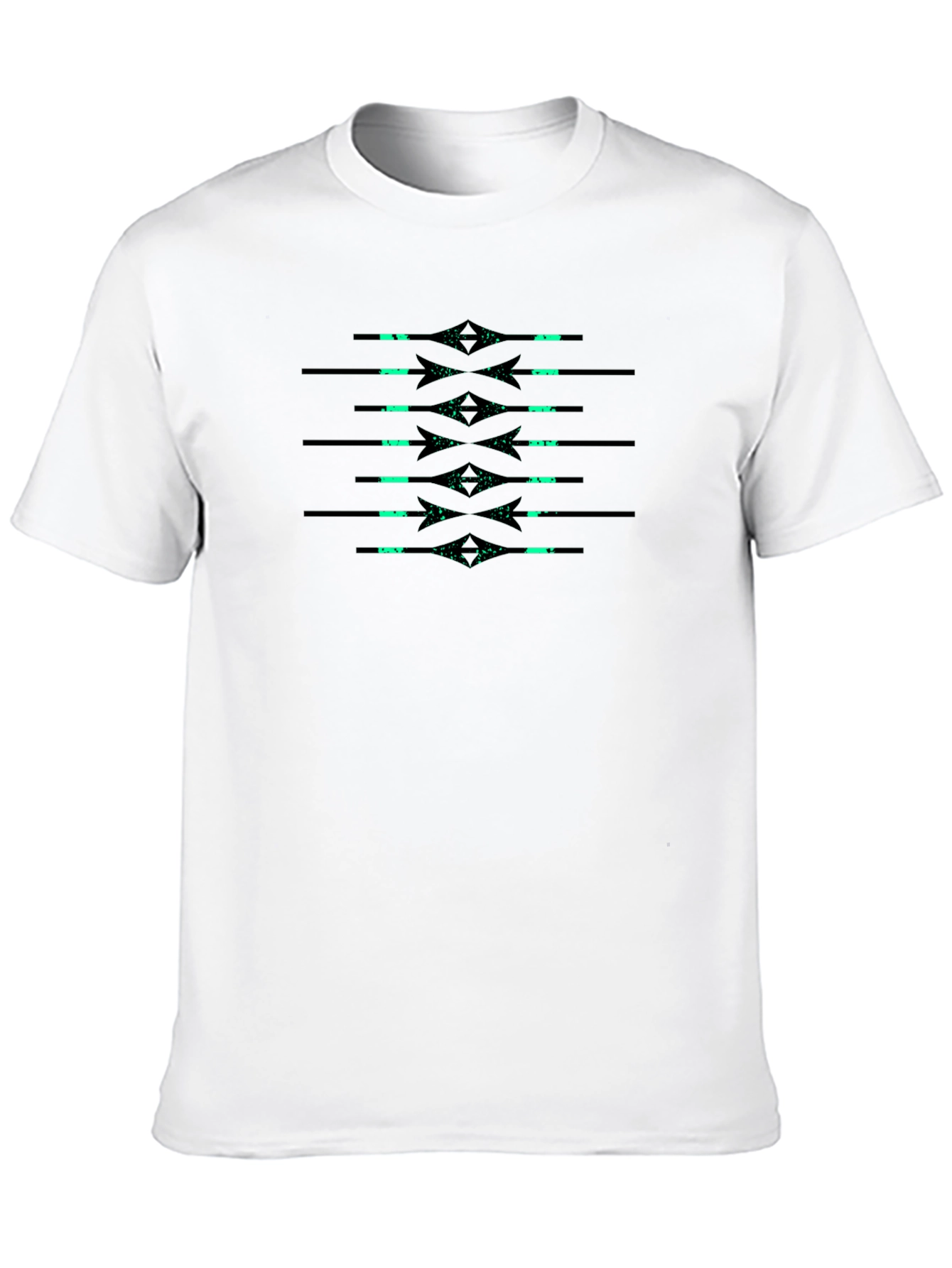 Neon Arrows Black Graphic Tee