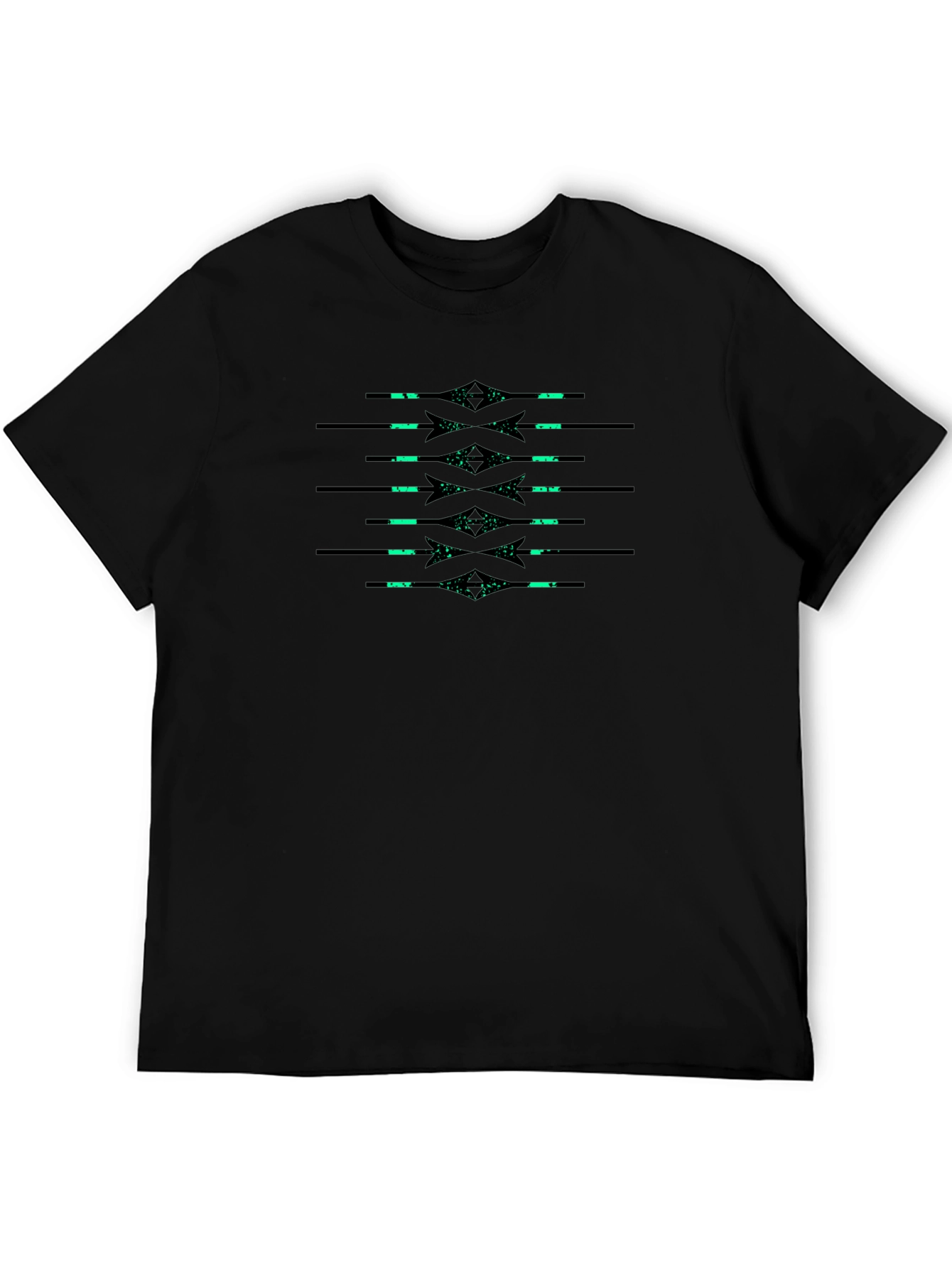 Neon Arrows Black Graphic Tee