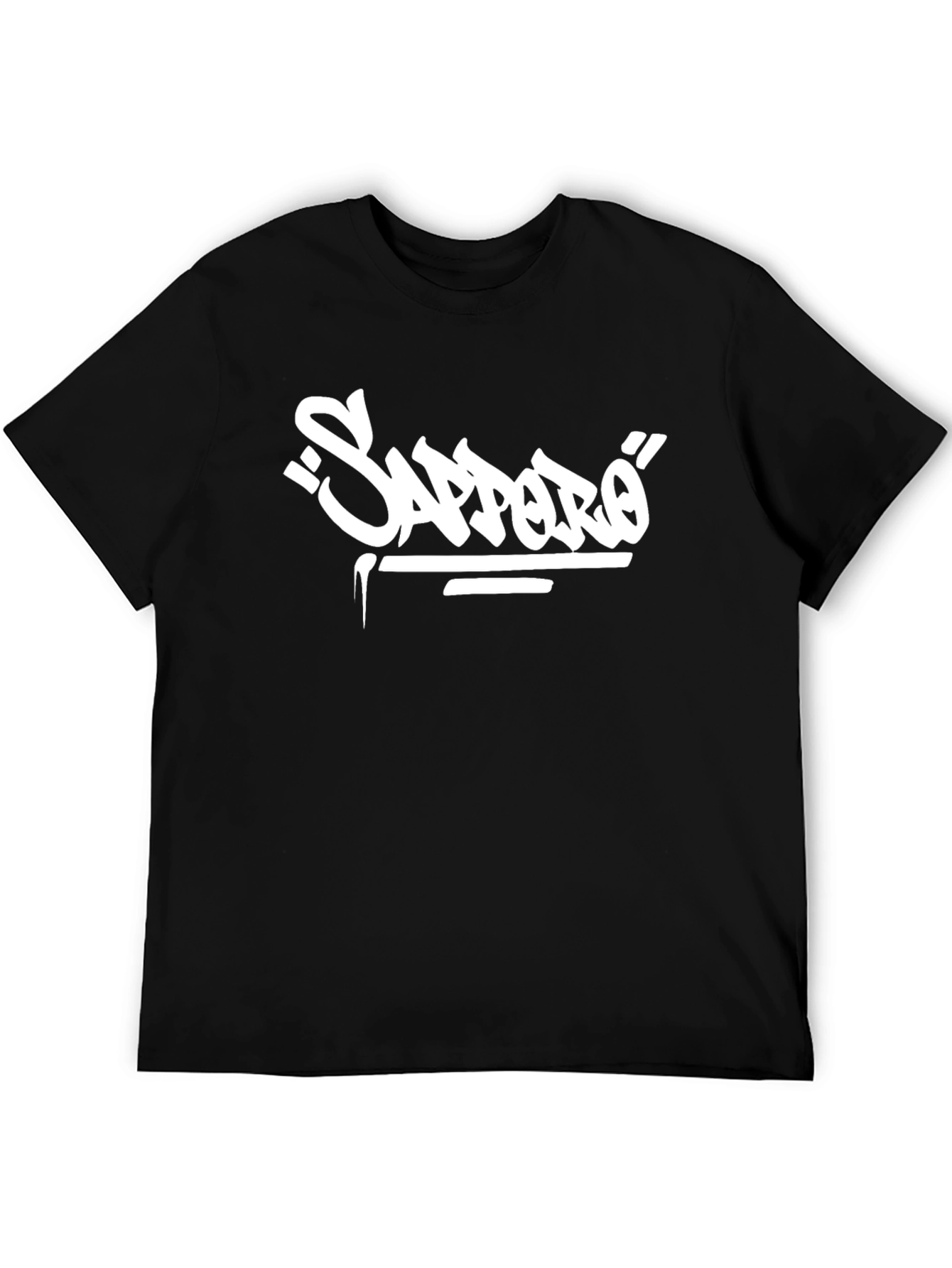 Sapporo Graphic T-Shirt - Black Cotton Tee