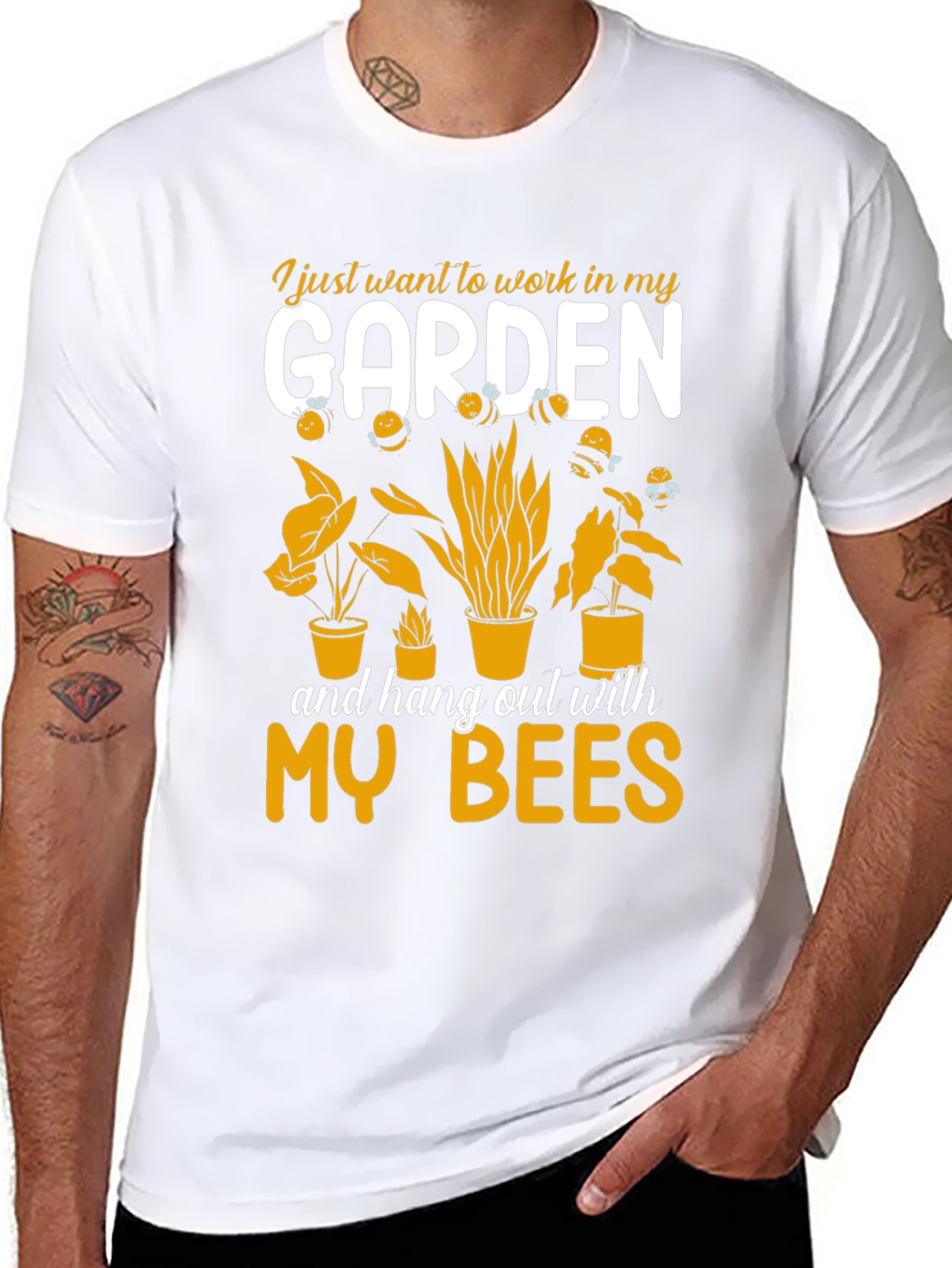 Garden & Bees Graphic T-Shirt