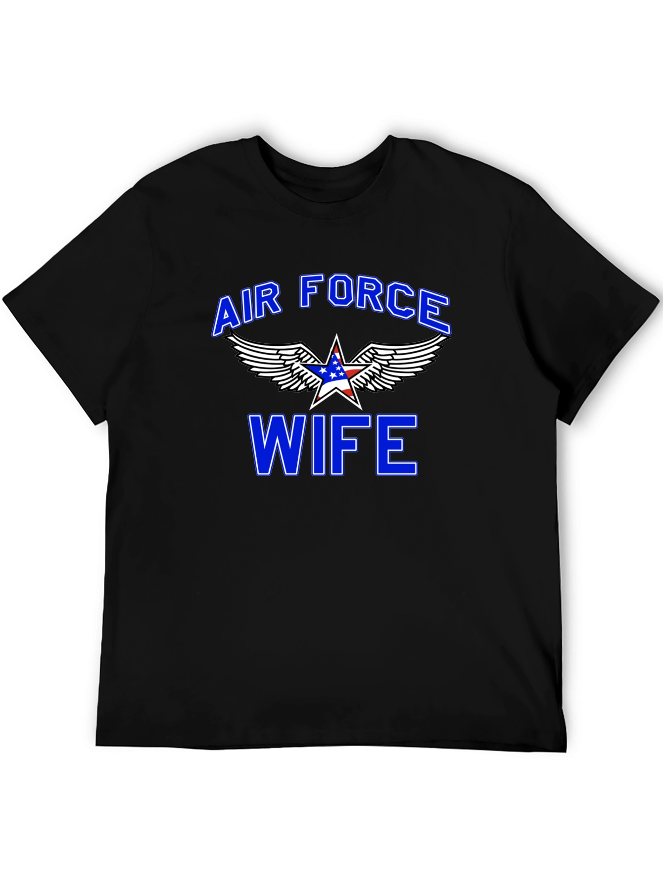 Air Force Wife Graphic T-Shirt - Patriotic Design