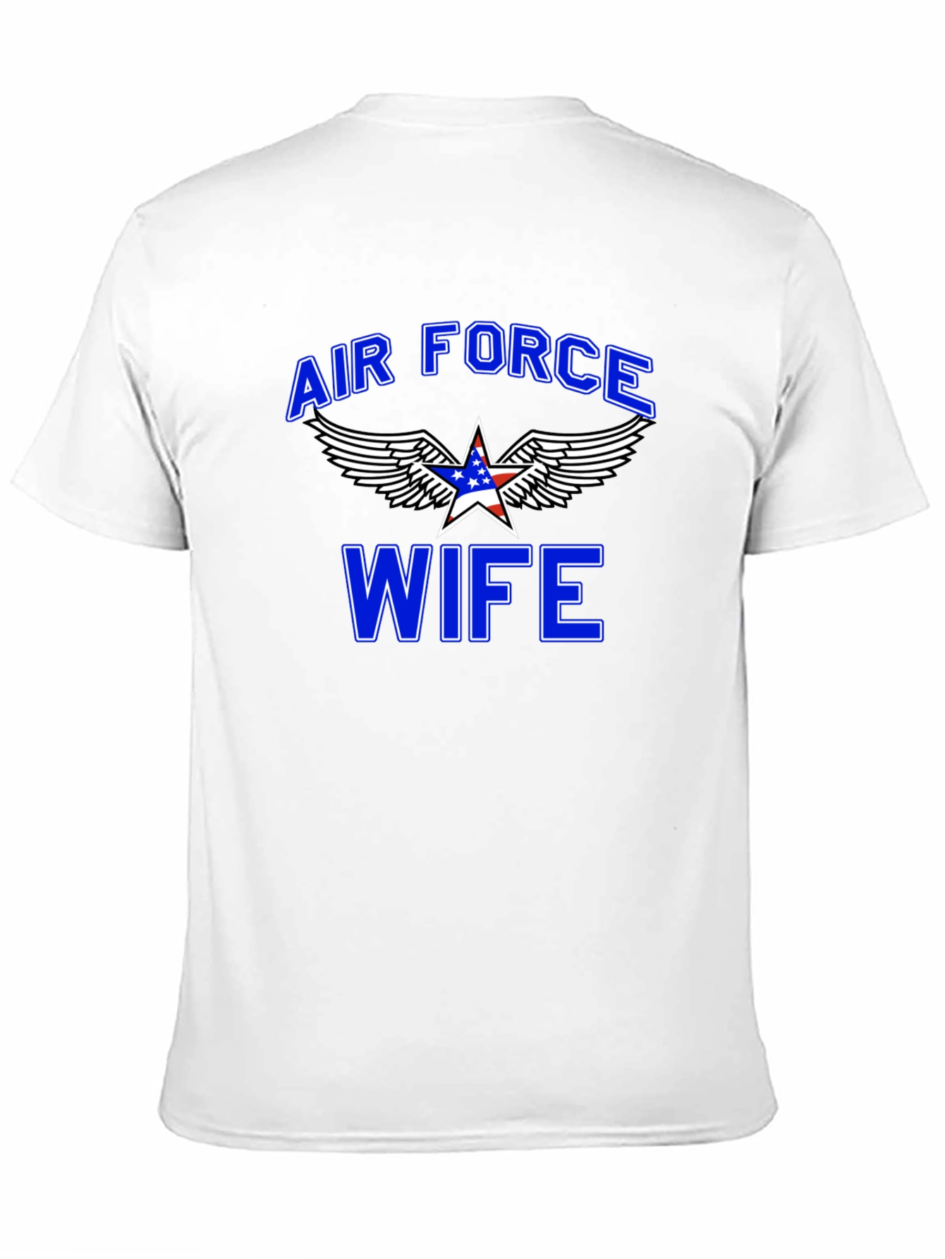 Air Force Wife Graphic T-Shirt - Patriotic Design