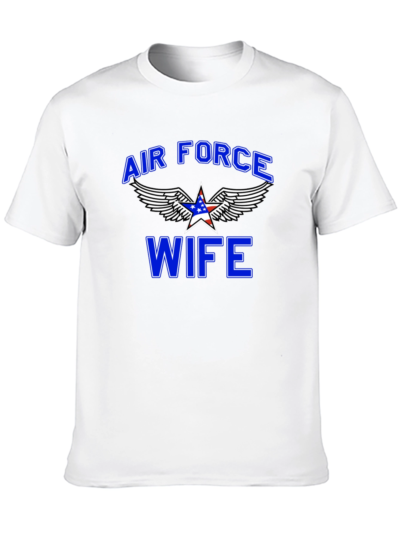 Air Force Wife Graphic T-Shirt - Patriotic Design