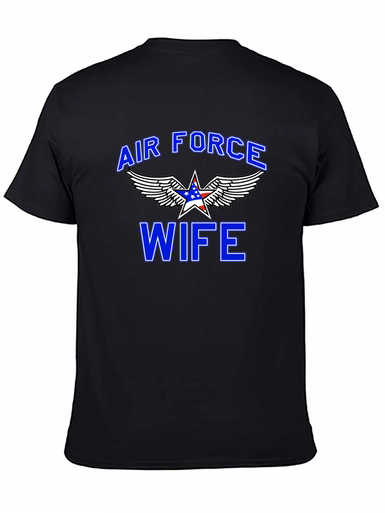 Air Force Wife Graphic T-Shirt - Patriotic Design