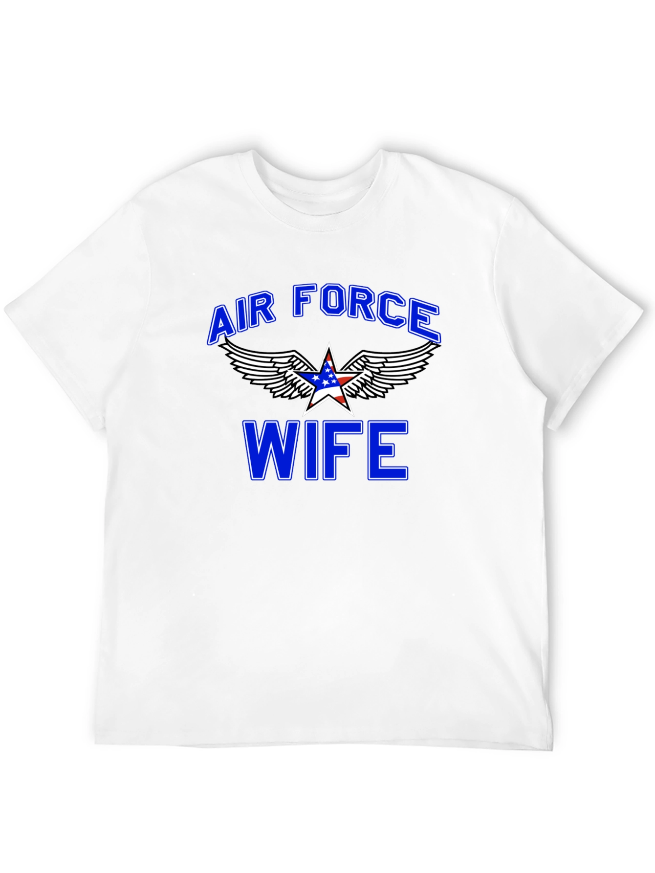 Air Force Wife Graphic T-Shirt - Patriotic Design