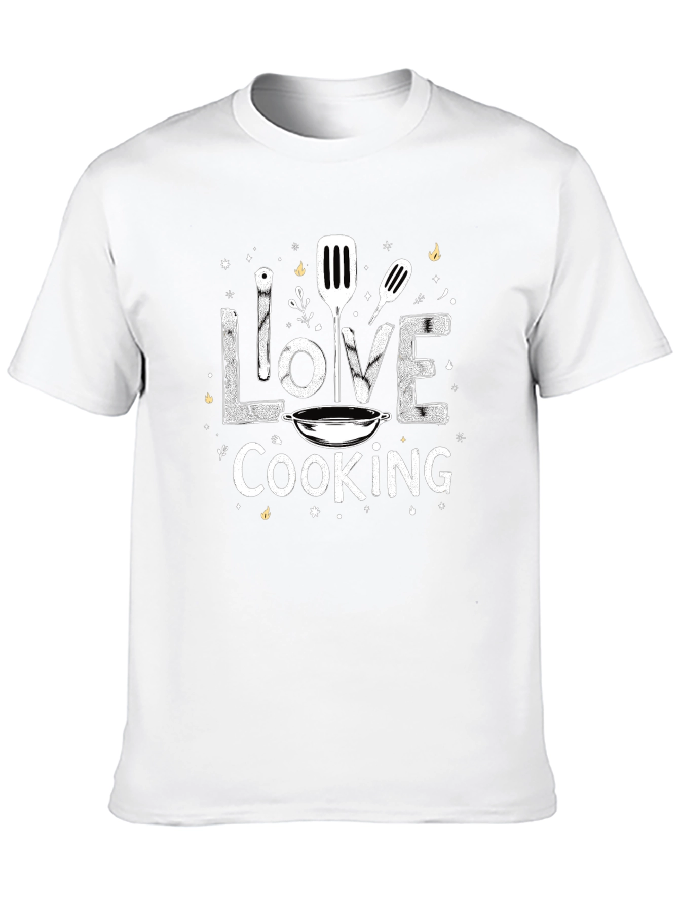 Love Cooking Black Graphic Tee
