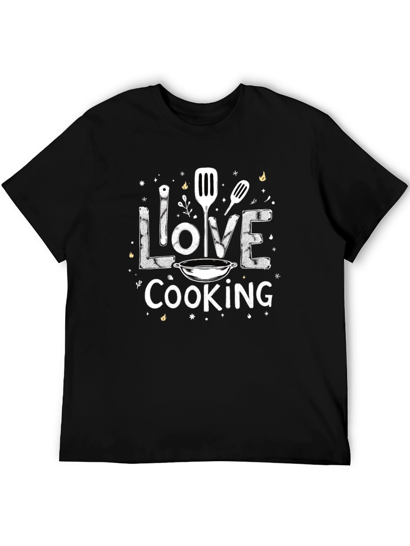 Love Cooking Black Graphic Tee