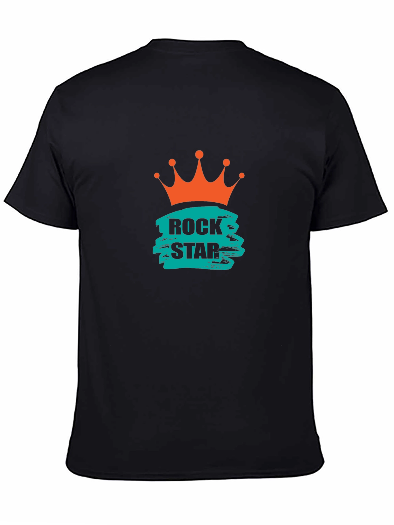 Rock Star Crown Graphic Tee - Black