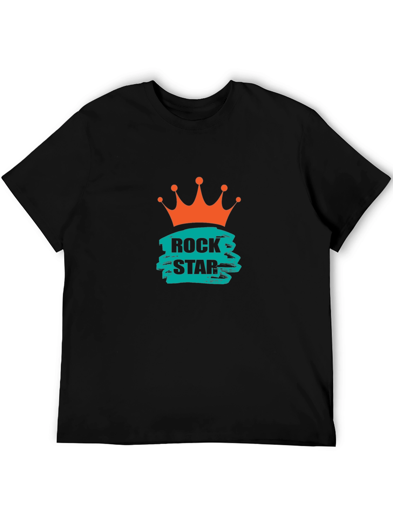 Rock Star Crown Graphic Tee - Black