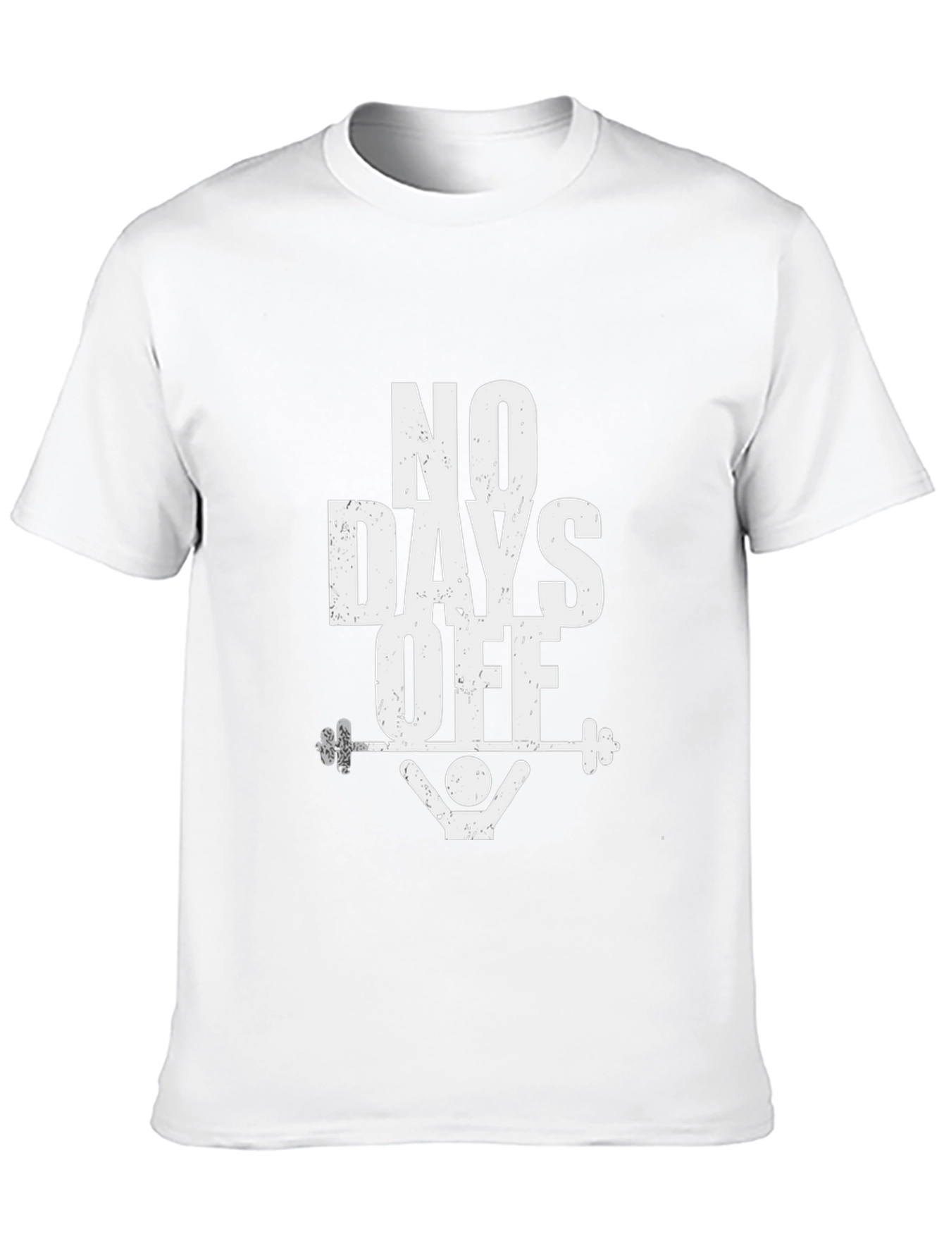 No Days Off Black Graphic T-Shirt Gym Fitness