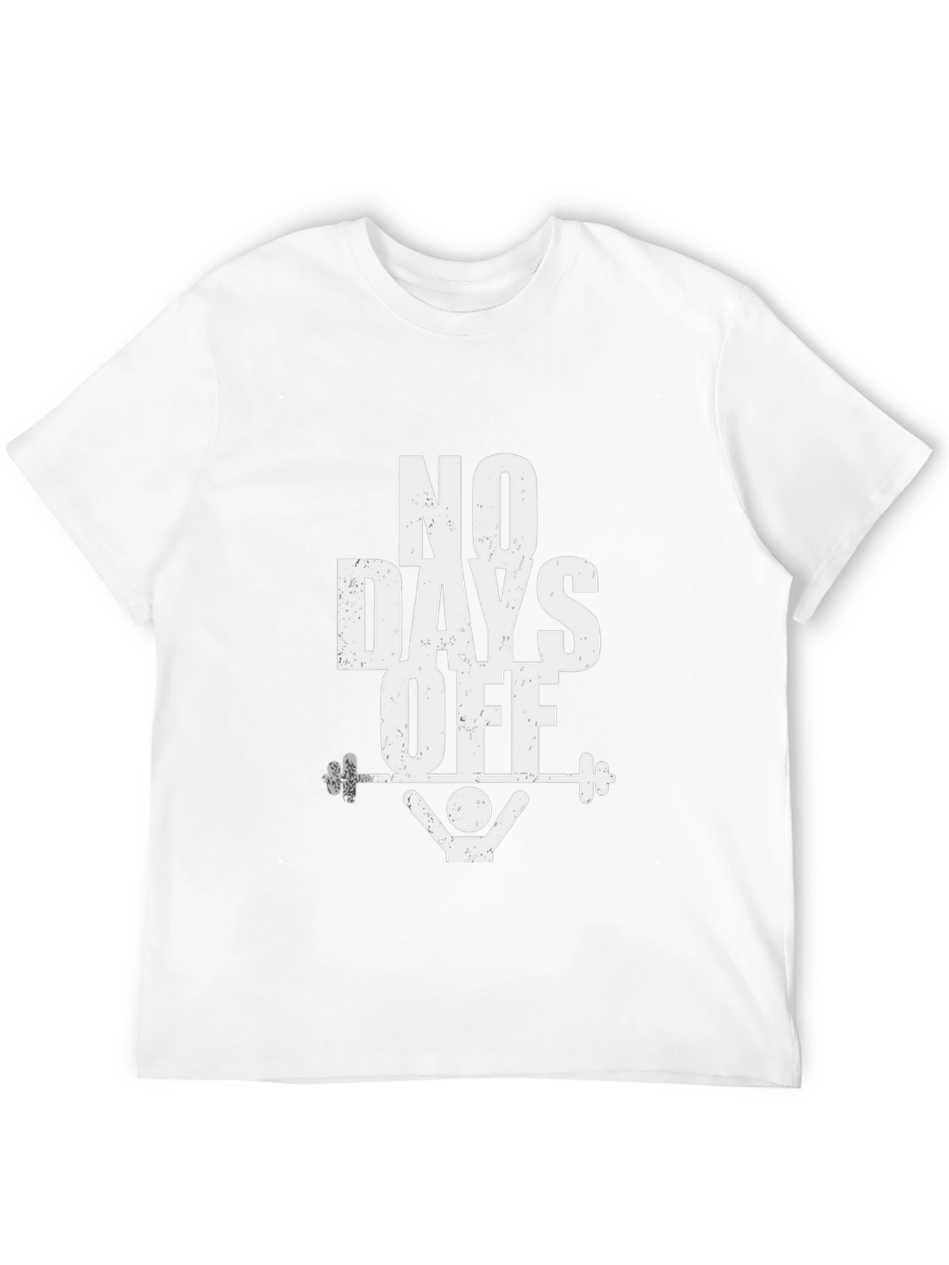 No Days Off Black Graphic T-Shirt Gym Fitness