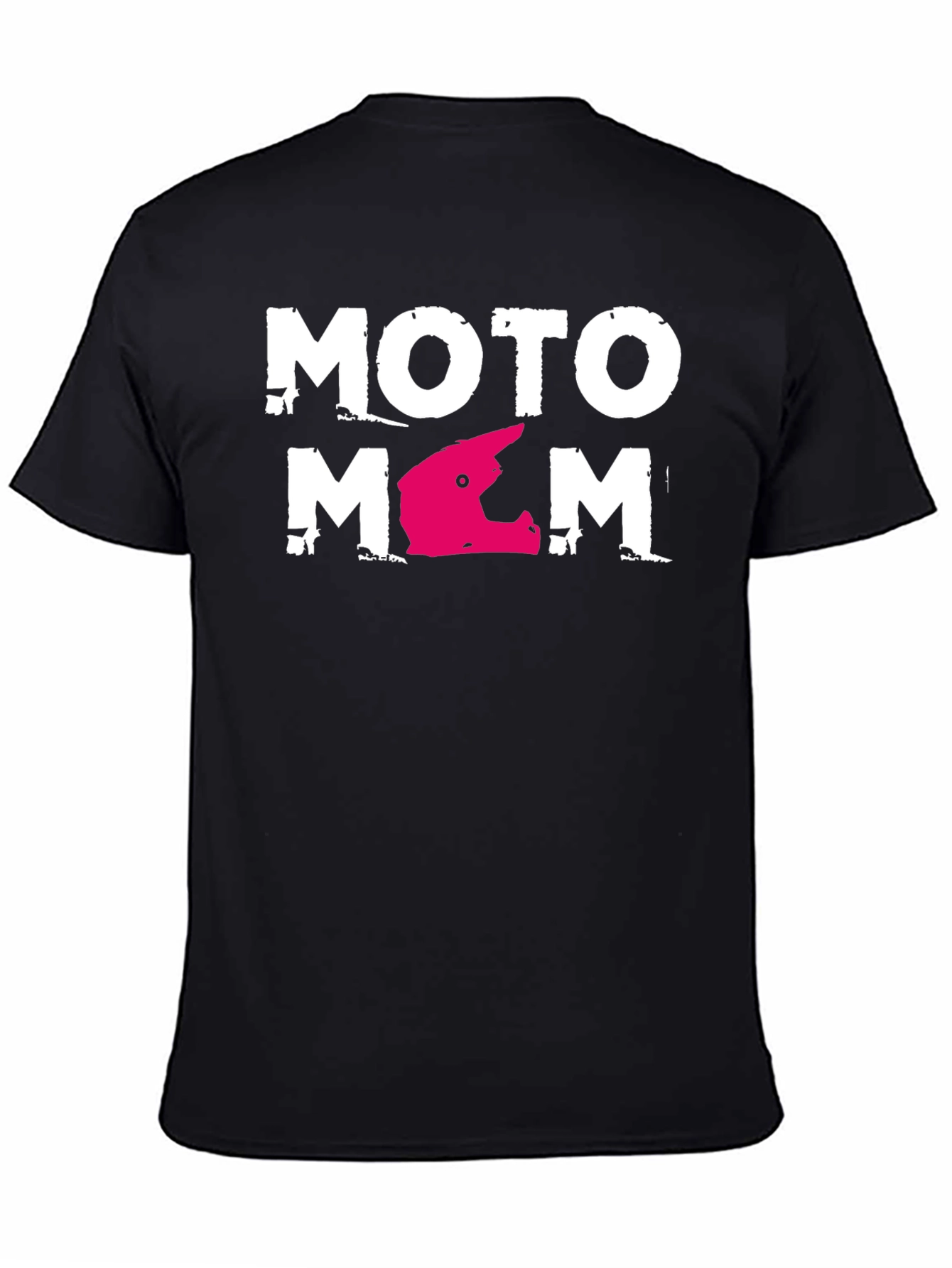 Moto Mom Graphic T-Shirt - Black Casual Tee