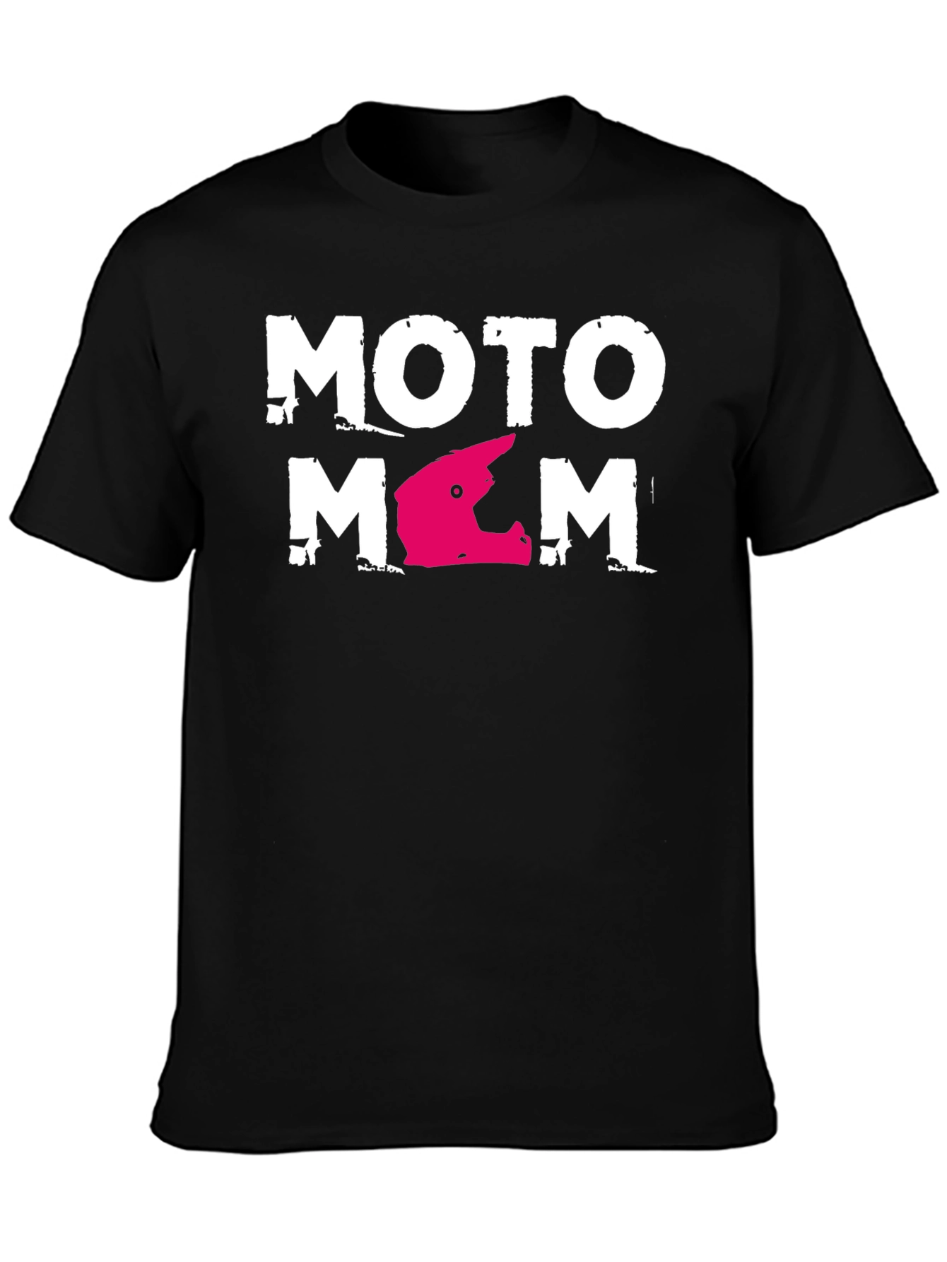 Moto Mom Graphic T-Shirt - Black Casual Tee