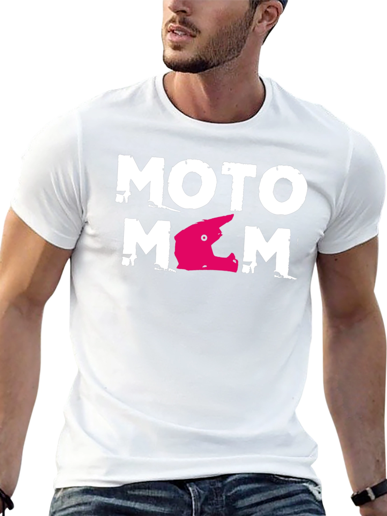 Moto Mom Graphic T-Shirt - Black Casual Tee