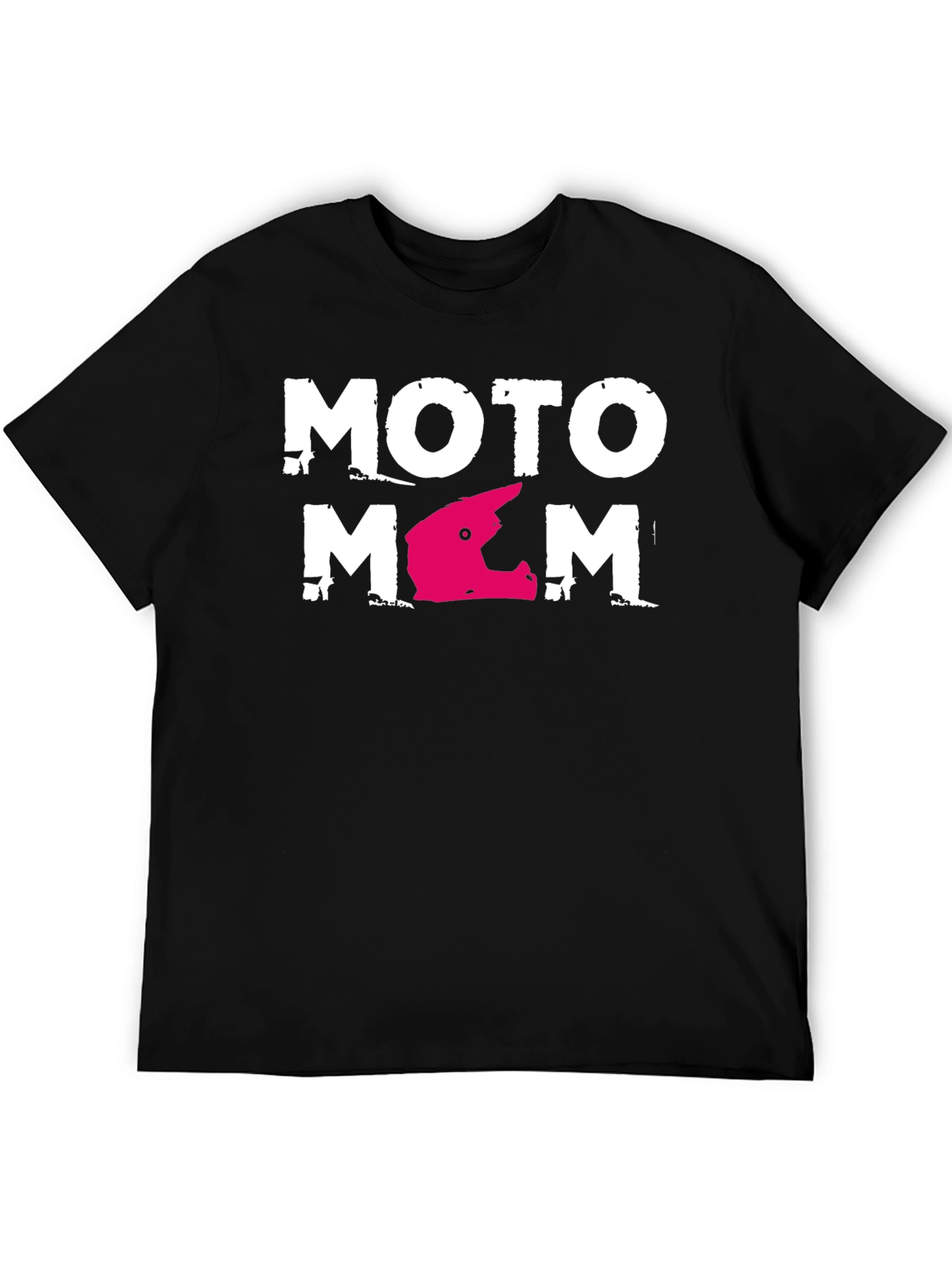 Moto Mom Graphic T-Shirt - Black Casual Tee