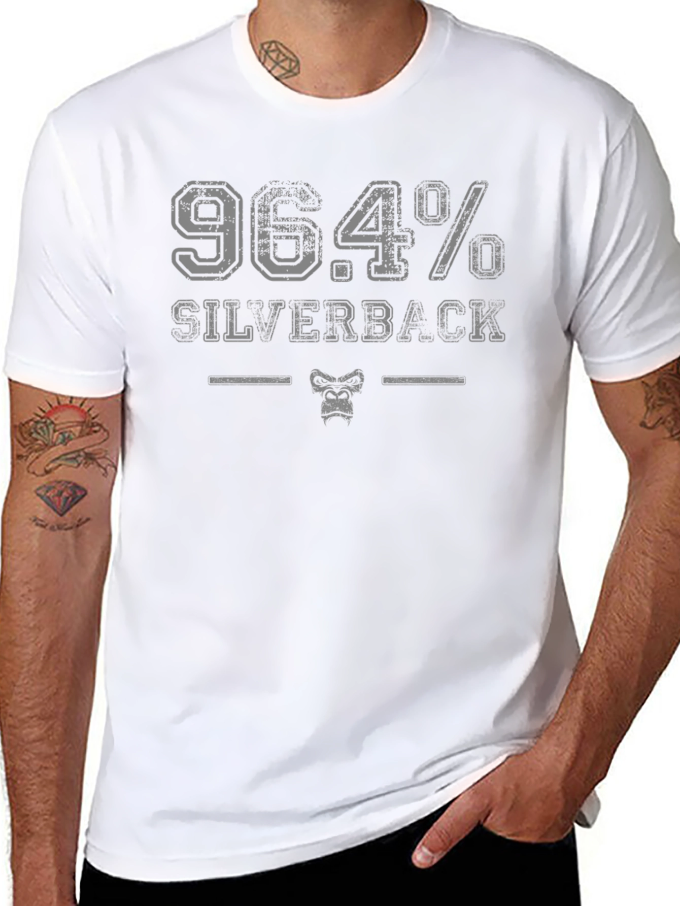 96.4% Silverback Gorilla Graphic Tee