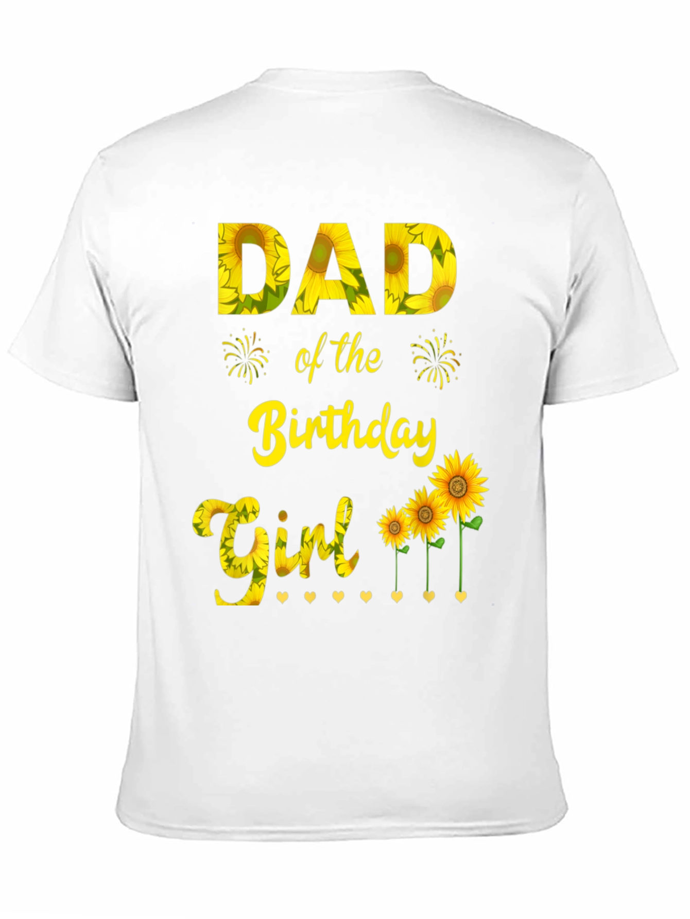 Dad of the Birthday Girl Sunflower T-Shirt