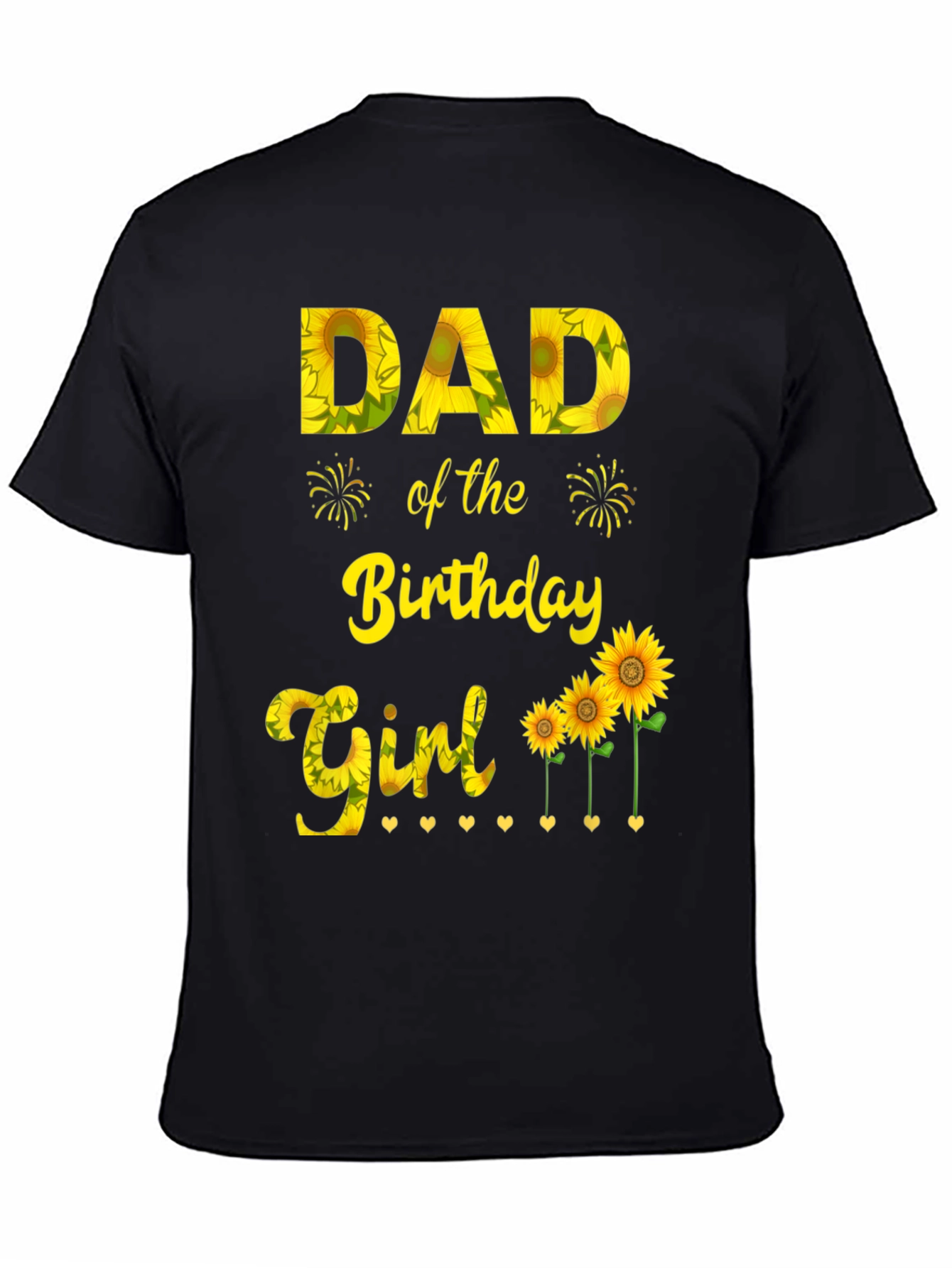 Dad of the Birthday Girl Sunflower T-Shirt