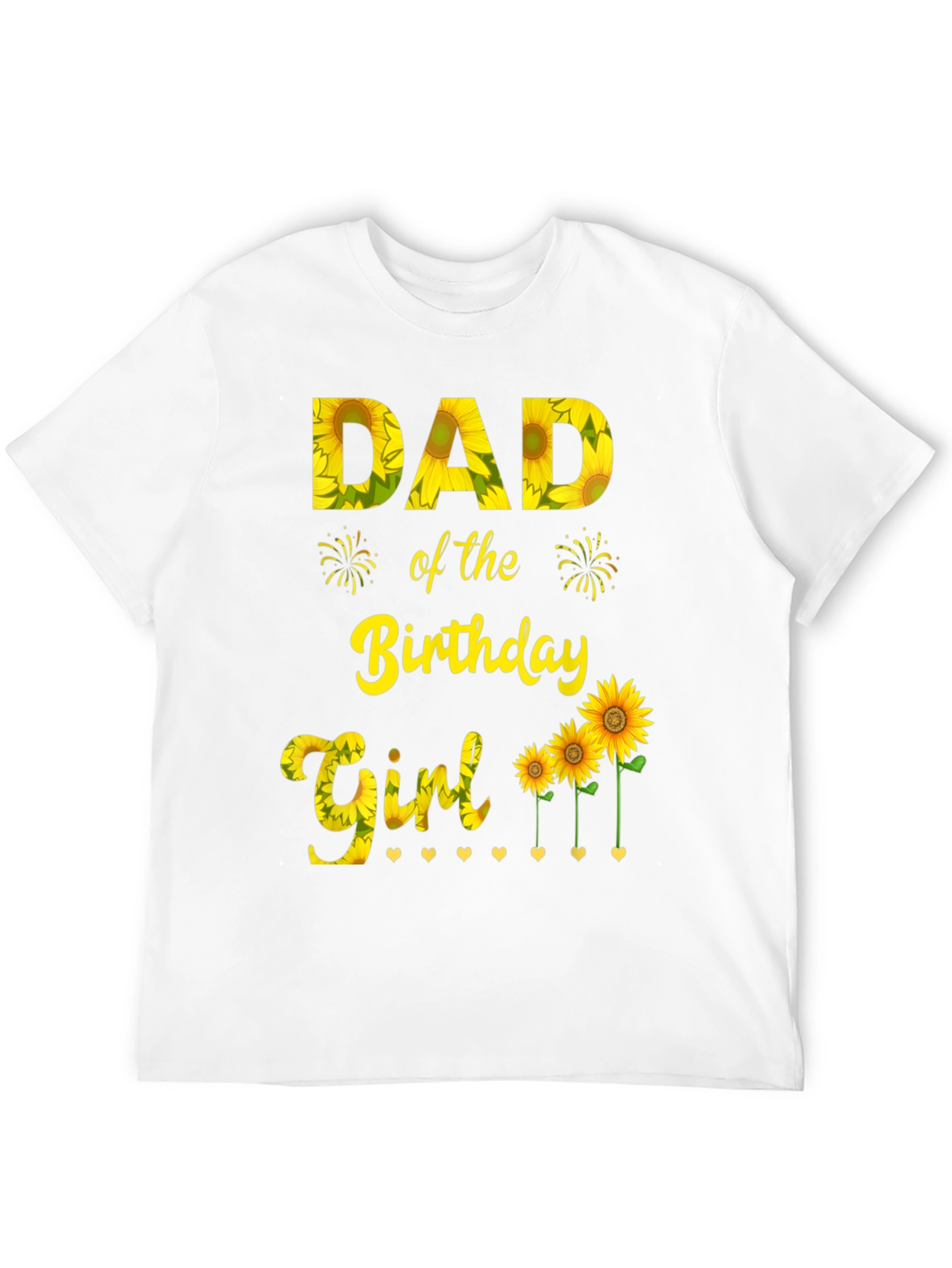 Dad of the Birthday Girl Sunflower T-Shirt