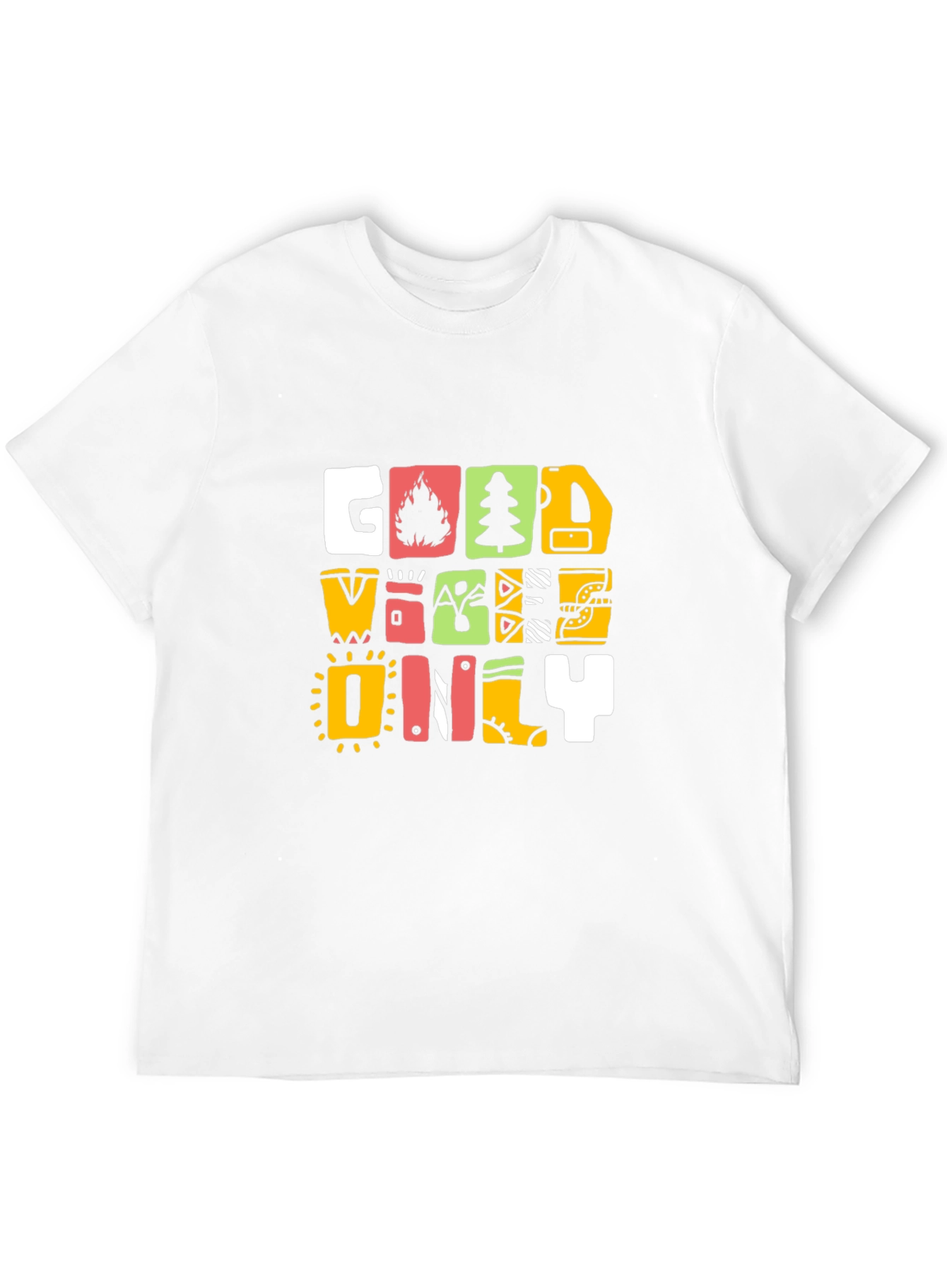 Good Vibes Only Graphic Print T-Shirt