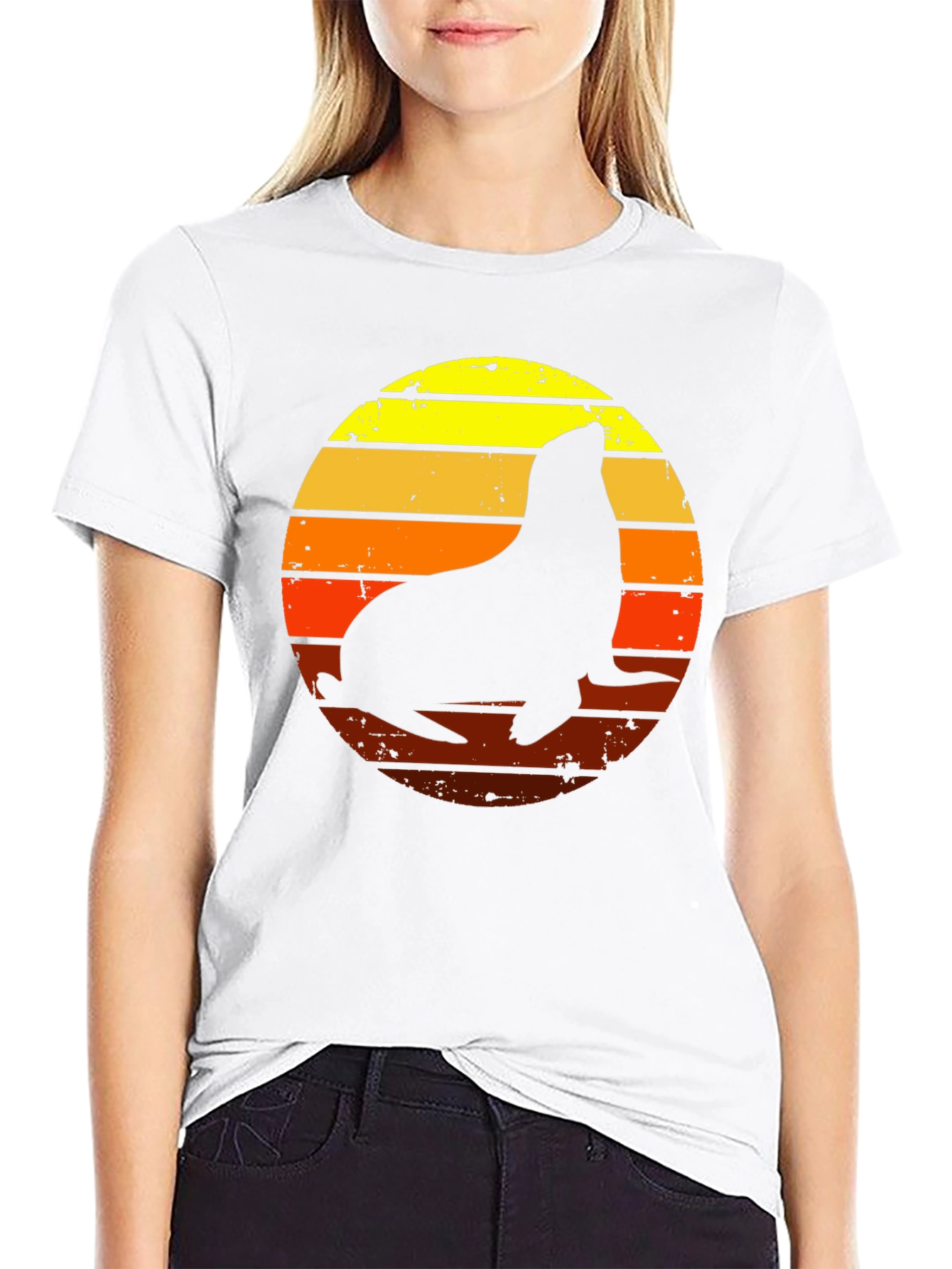Retro Seal Silhouette T-Shirt
