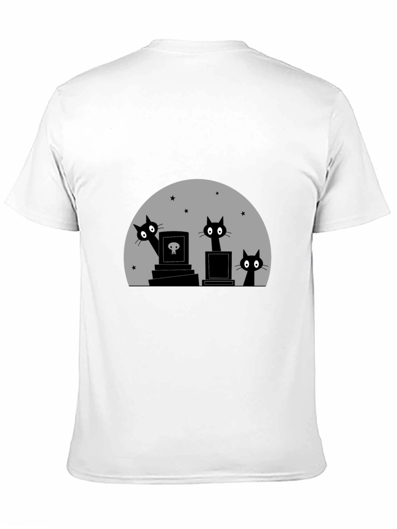 Halloween Cats on Graves T-Shirt