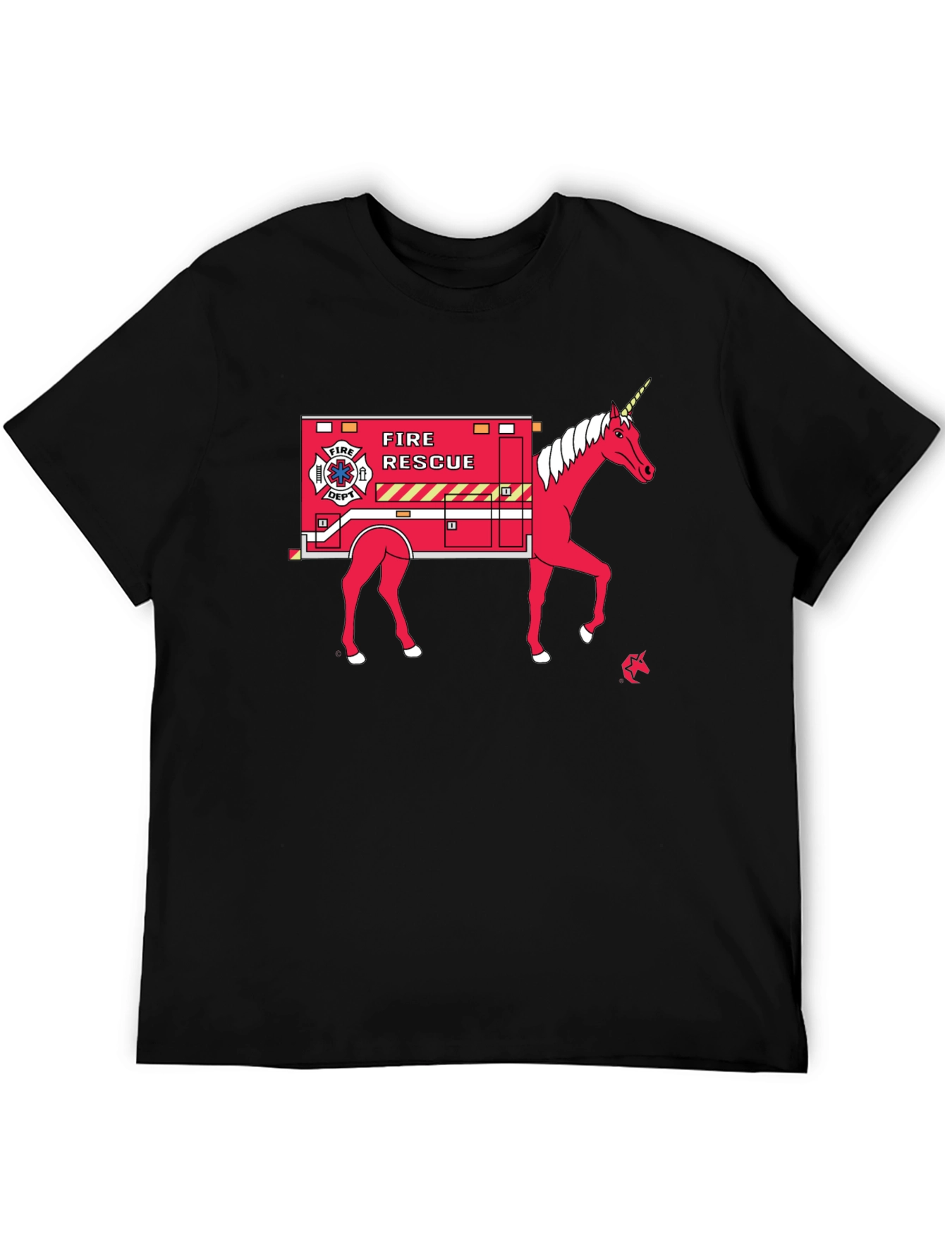 Fire Rescue Unicorn T-Shirt
