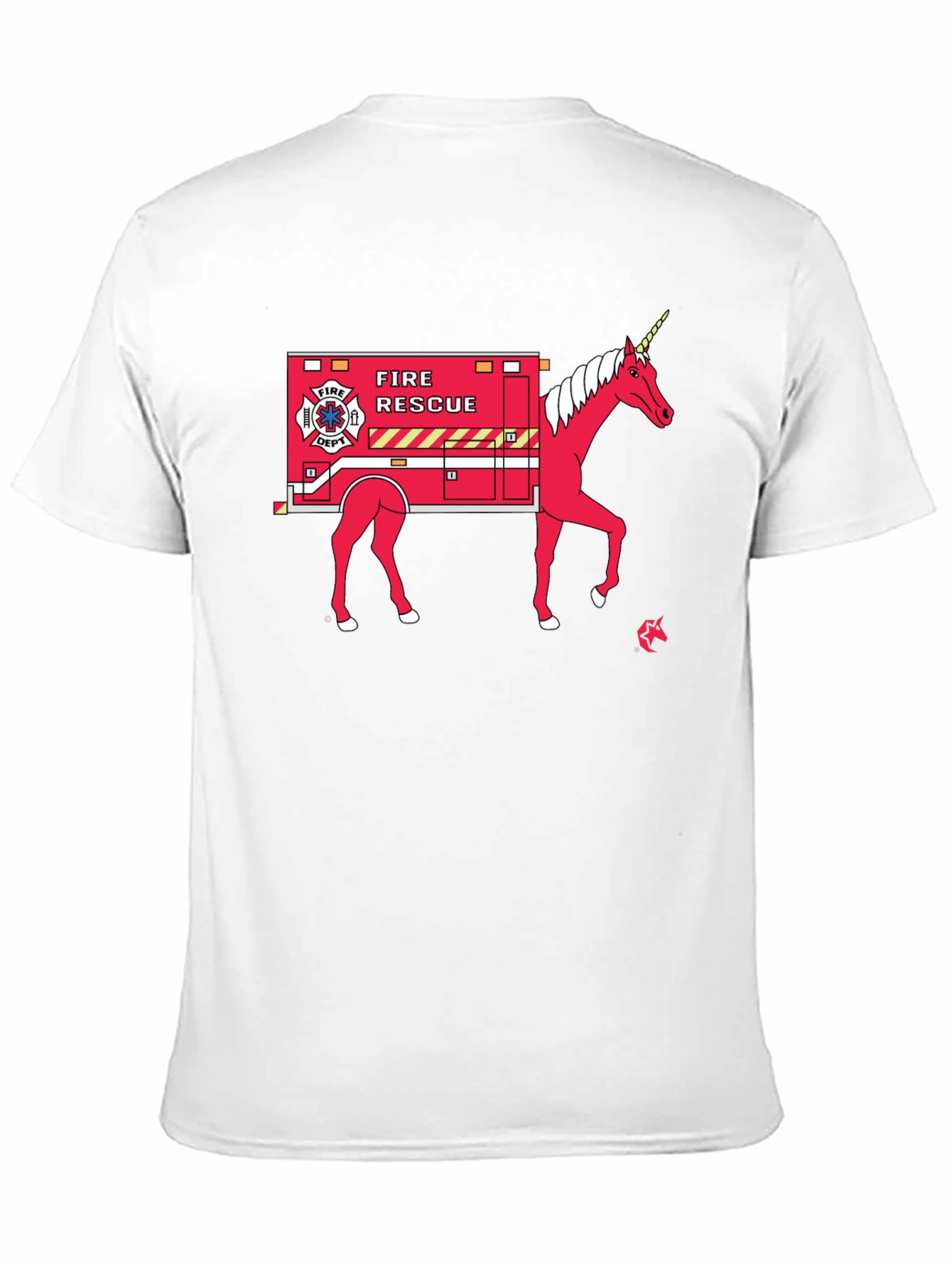 Fire Rescue Unicorn T-Shirt
