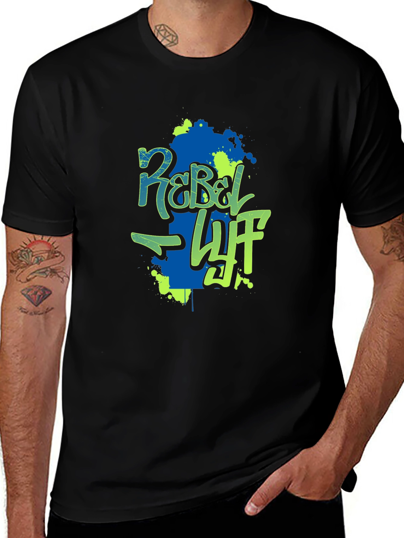 Rebel Lyfe Black Graphic Tee