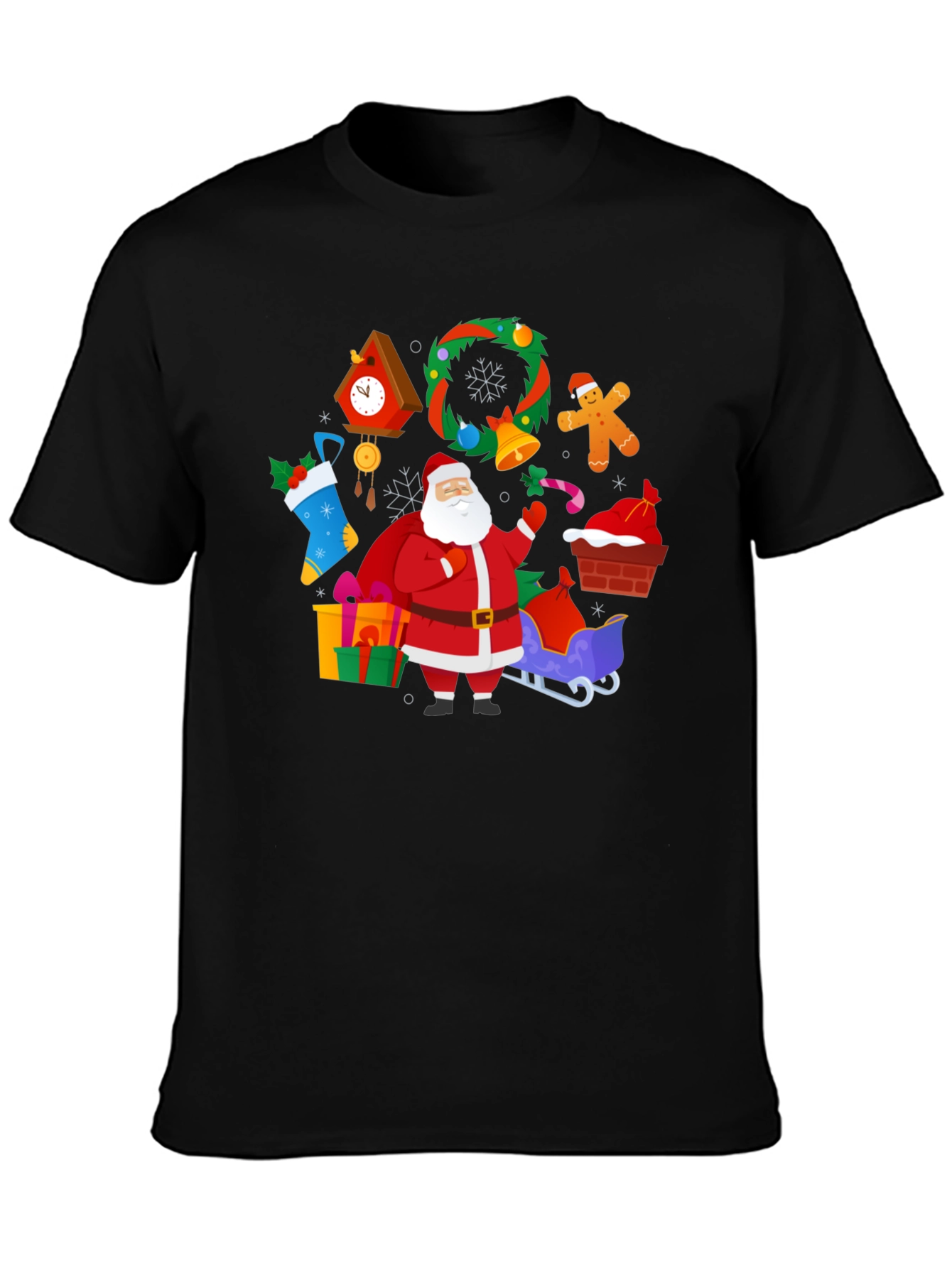 Festive Santa Claus Christmas T-Shirt
