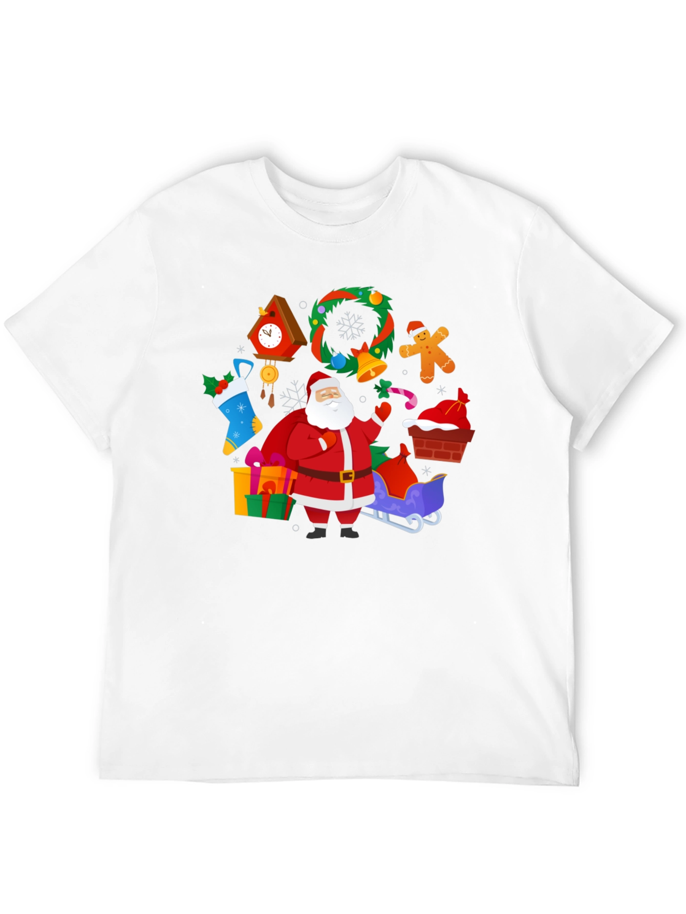 Festive Santa Claus Christmas T-Shirt