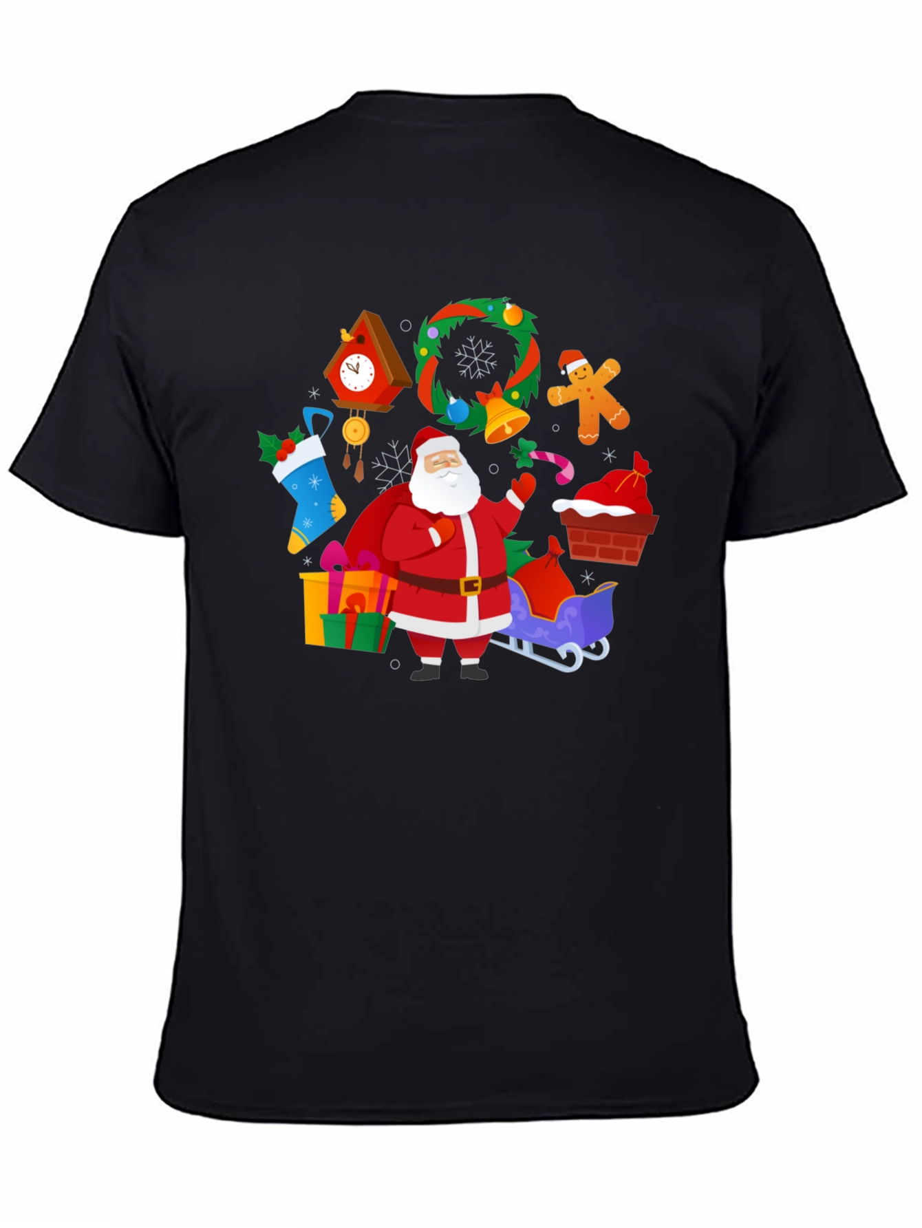Festive Santa Claus Christmas T-Shirt