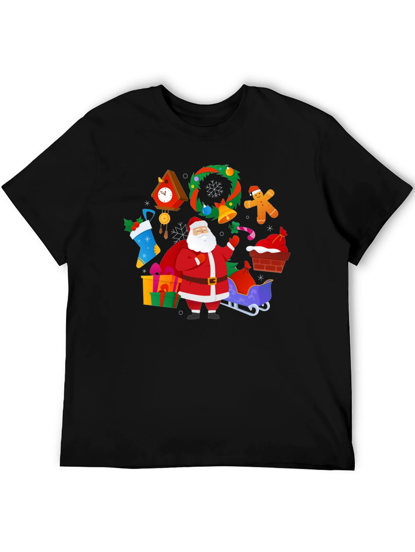 Festive Santa Claus Christmas T-Shirt