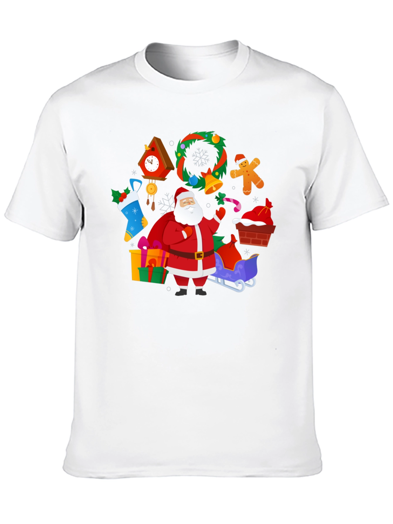 Festive Santa Claus Christmas T-Shirt