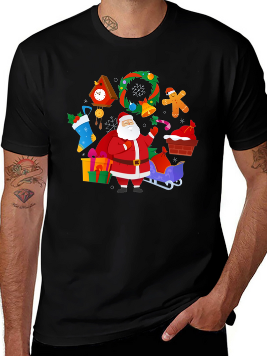 Festive Santa Claus Christmas T-Shirt