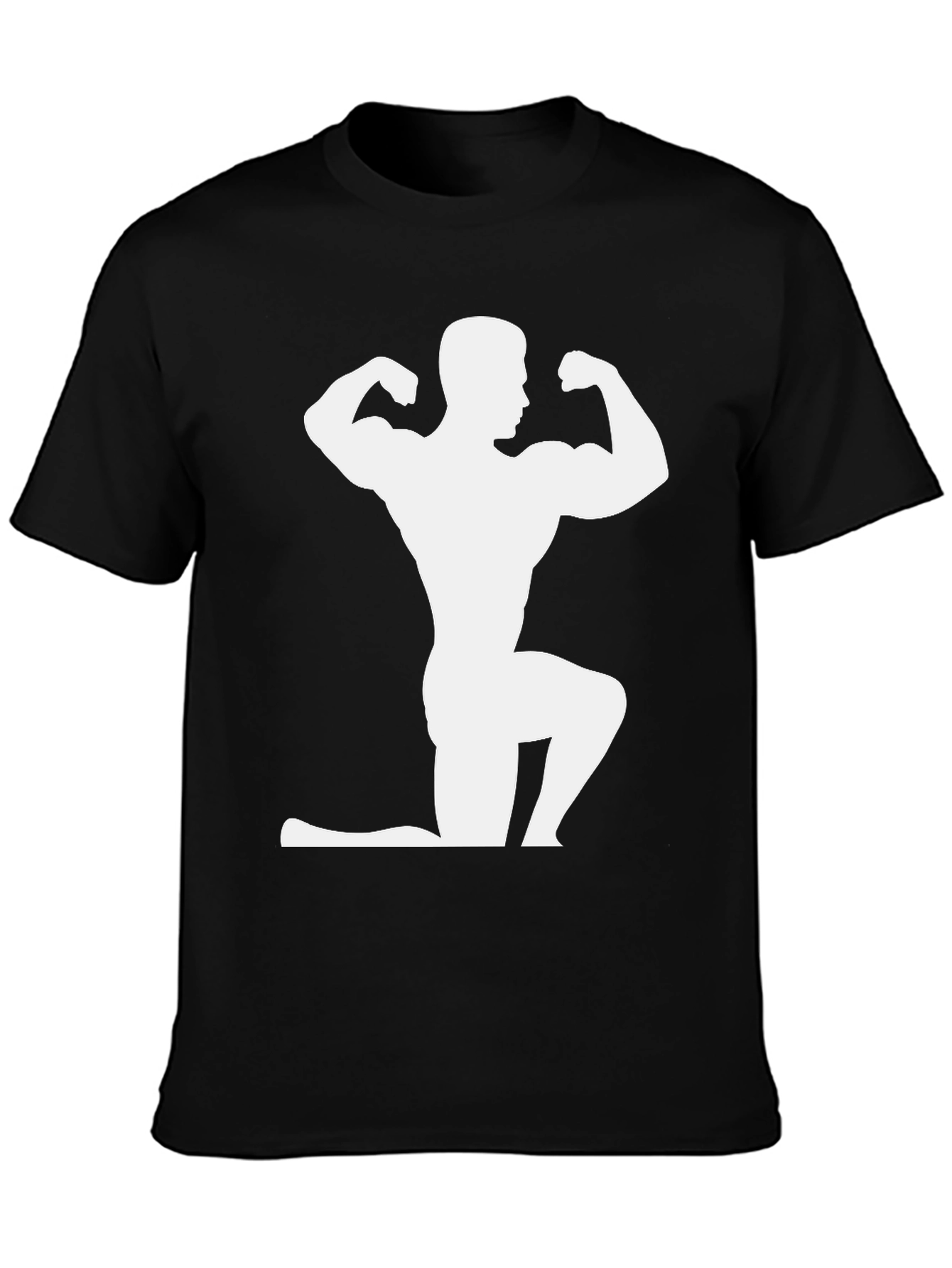 Bodybuilder Silhouette Graphic T-Shirt
