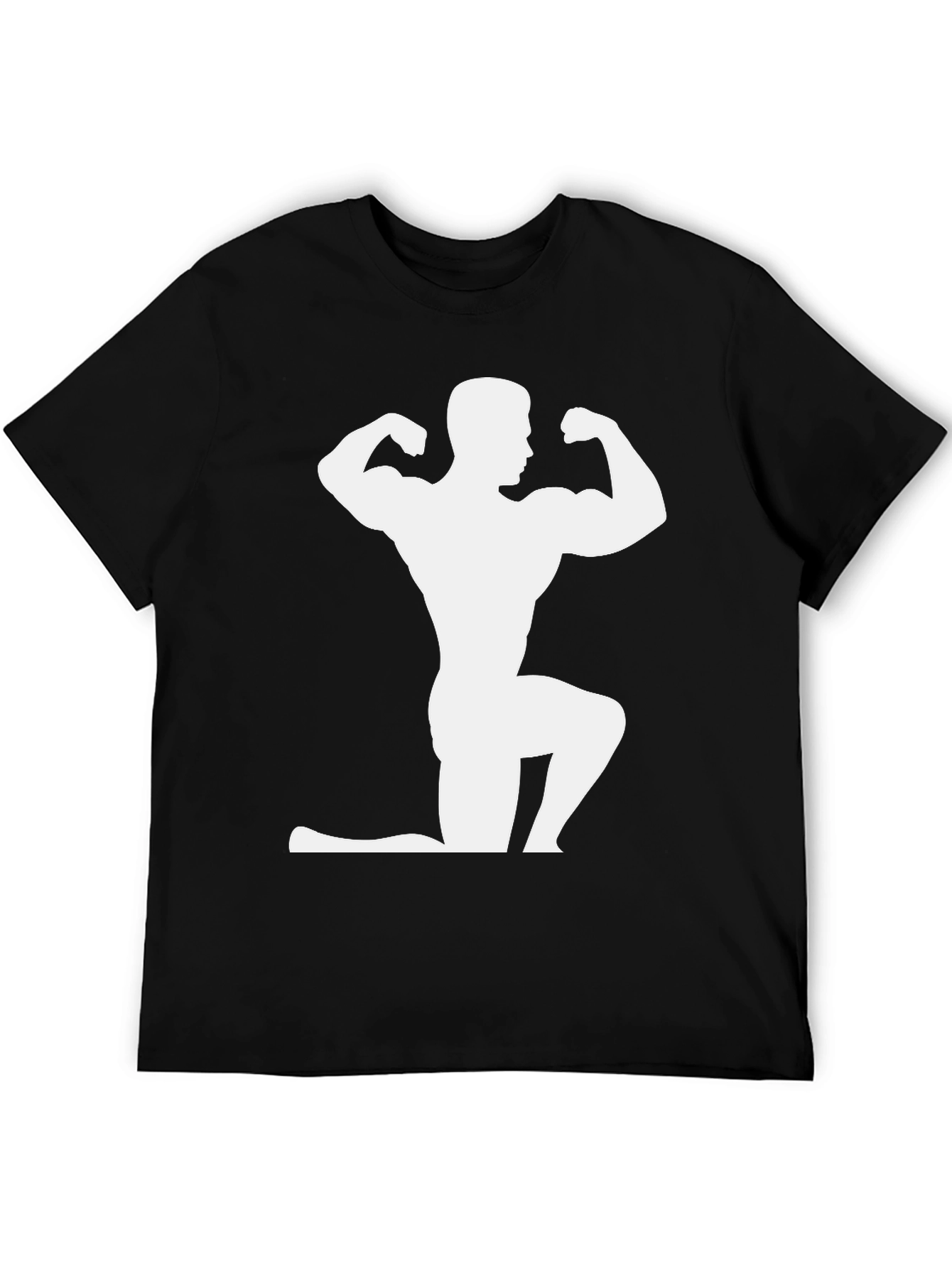 Bodybuilder Silhouette Graphic T-Shirt