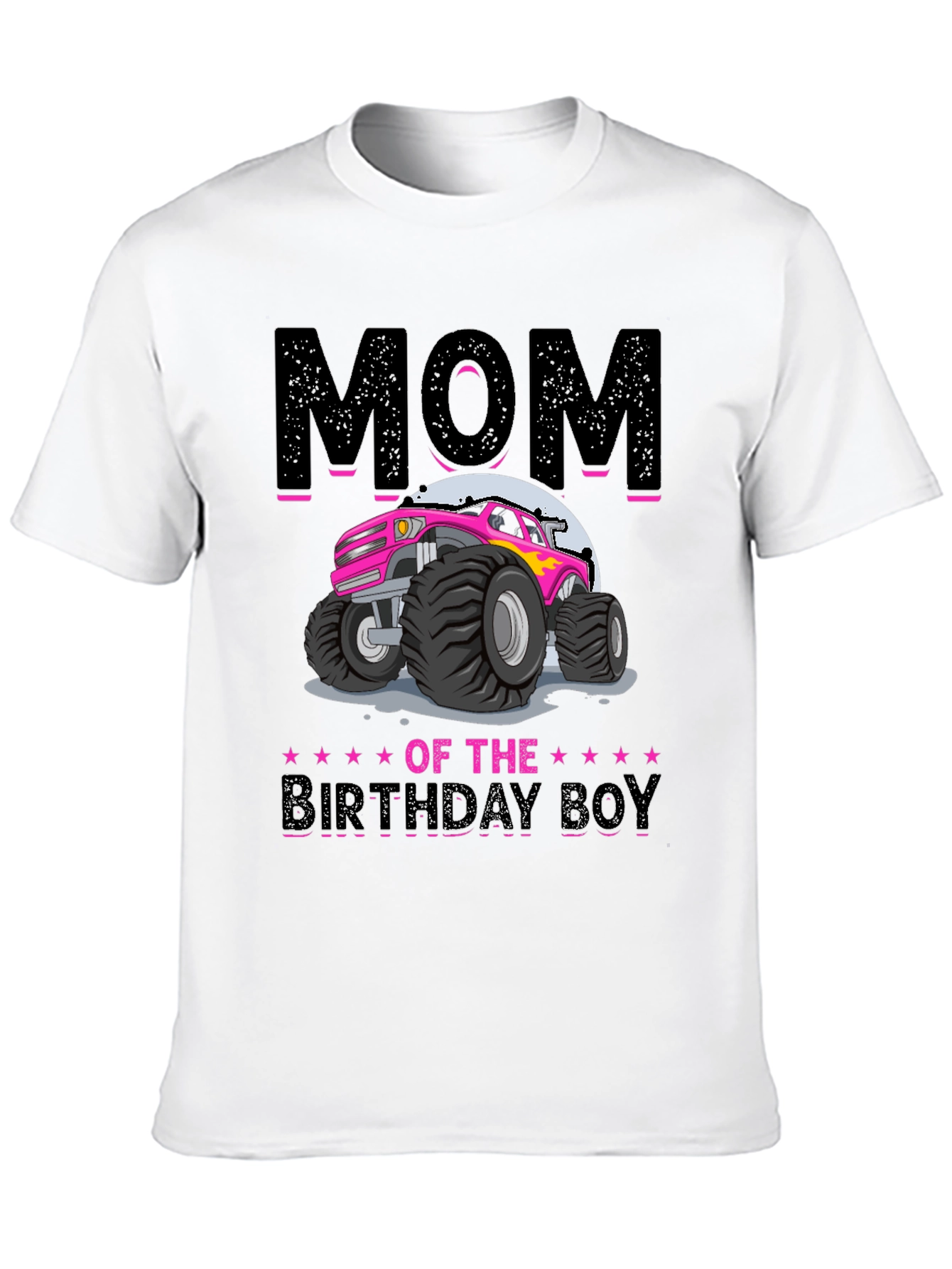 Mom of the Birthday Boy Monster Truck T-Shirt
