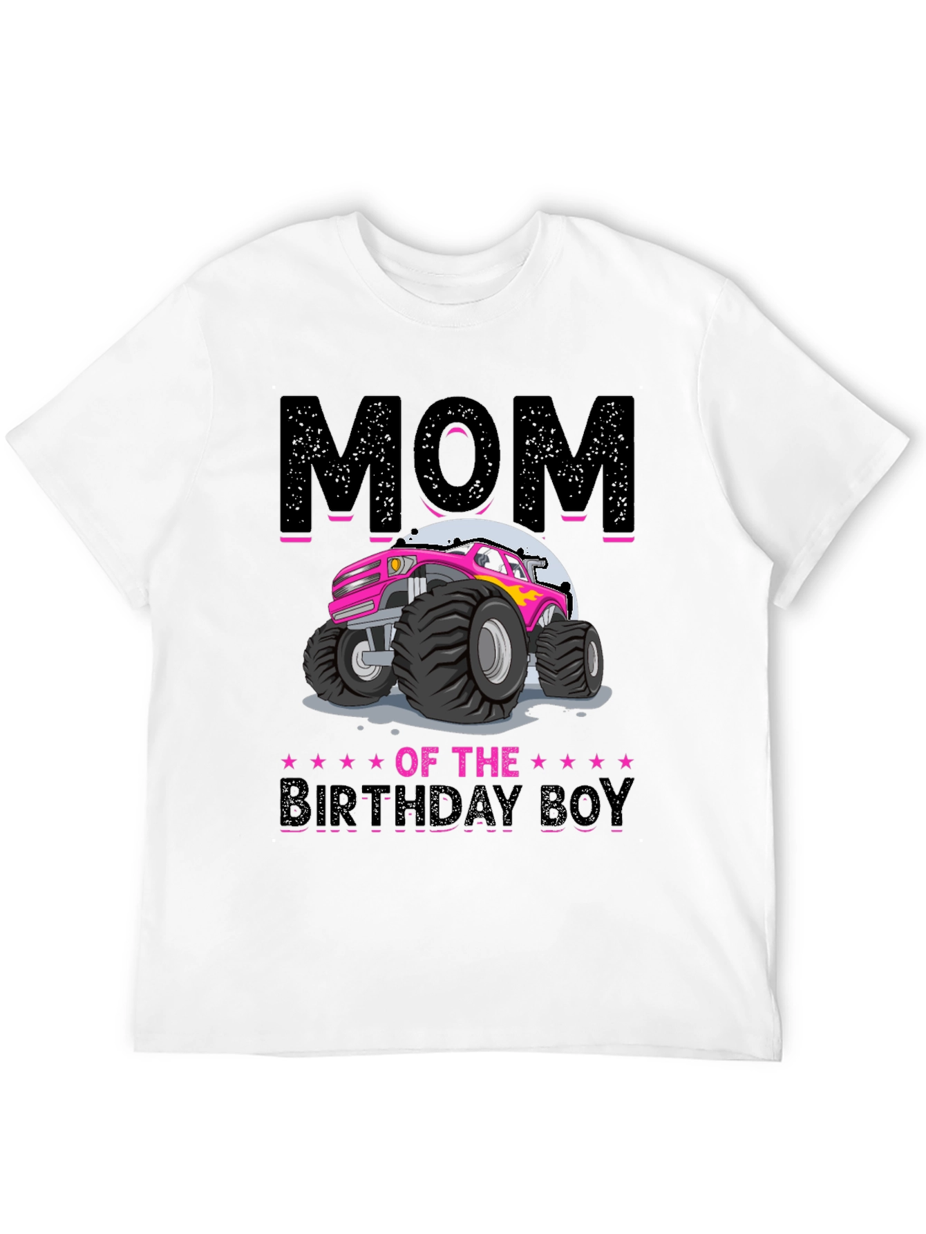Mom of the Birthday Boy Monster Truck T-Shirt