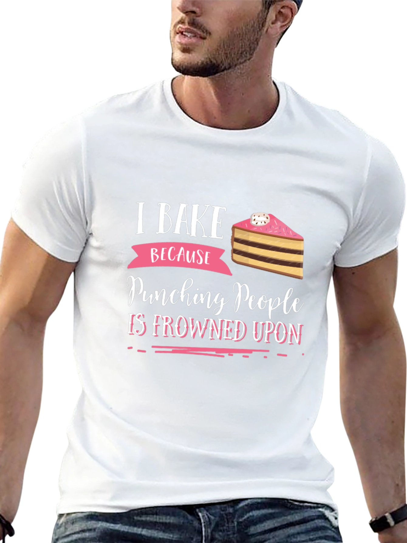 I Bake Because Punching People Is Frowned Upon T-Shirt