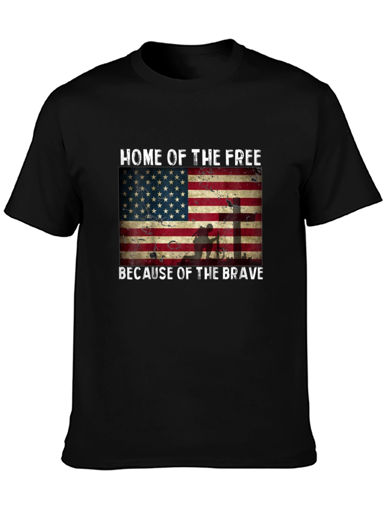 Home of the Free American Flag T-Shirt