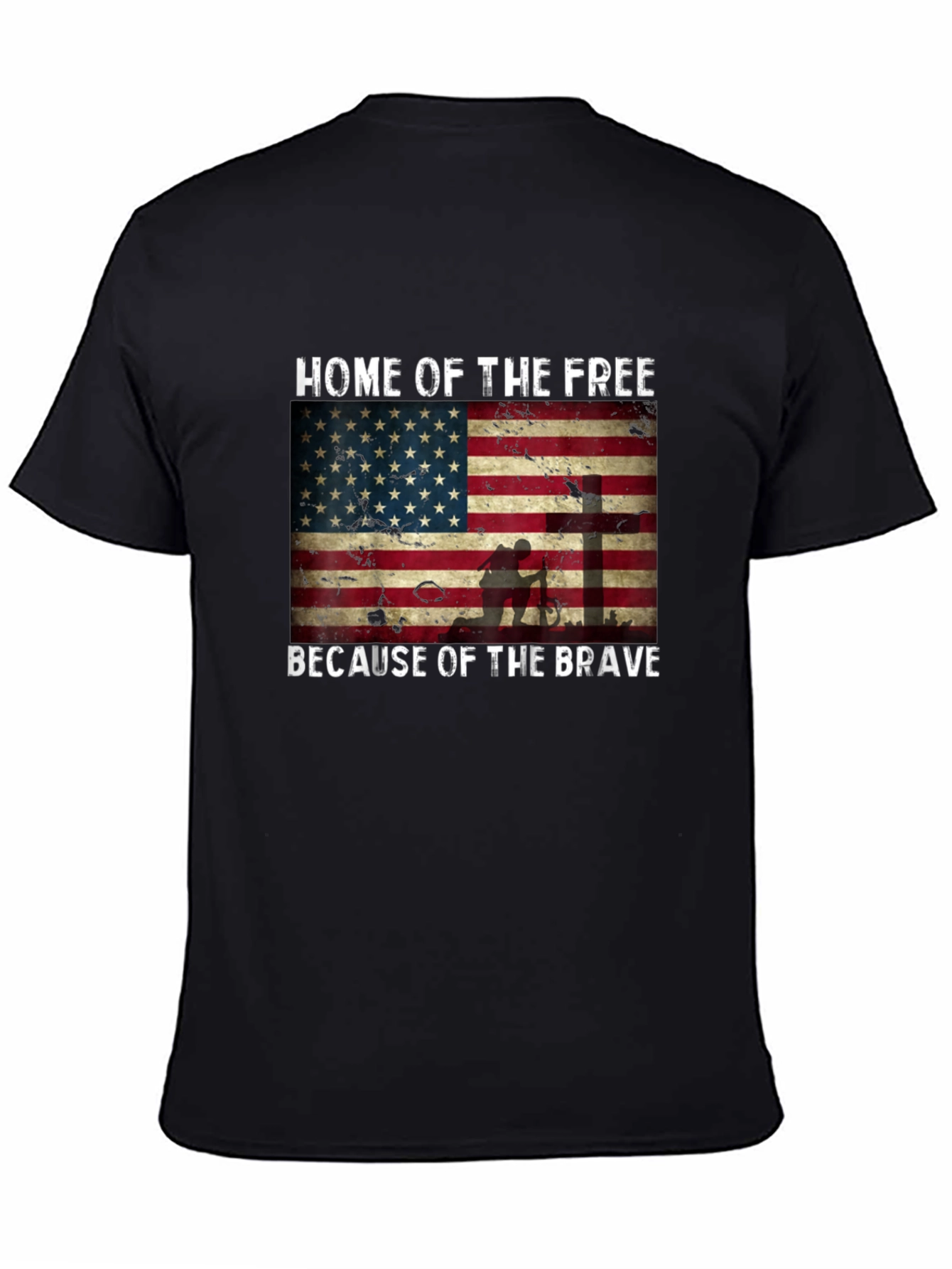 Home of the Free American Flag T-Shirt