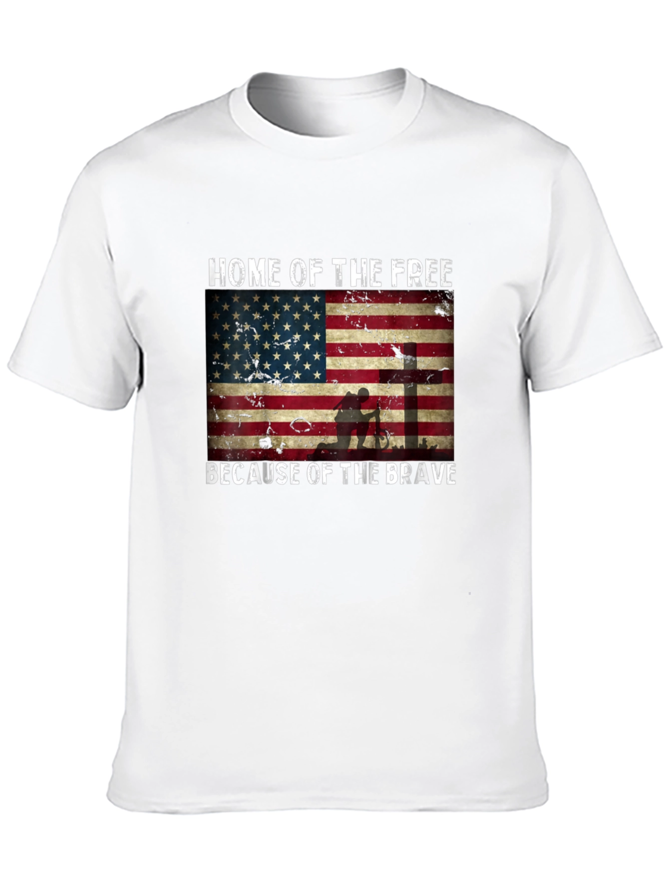 Home of the Free American Flag T-Shirt