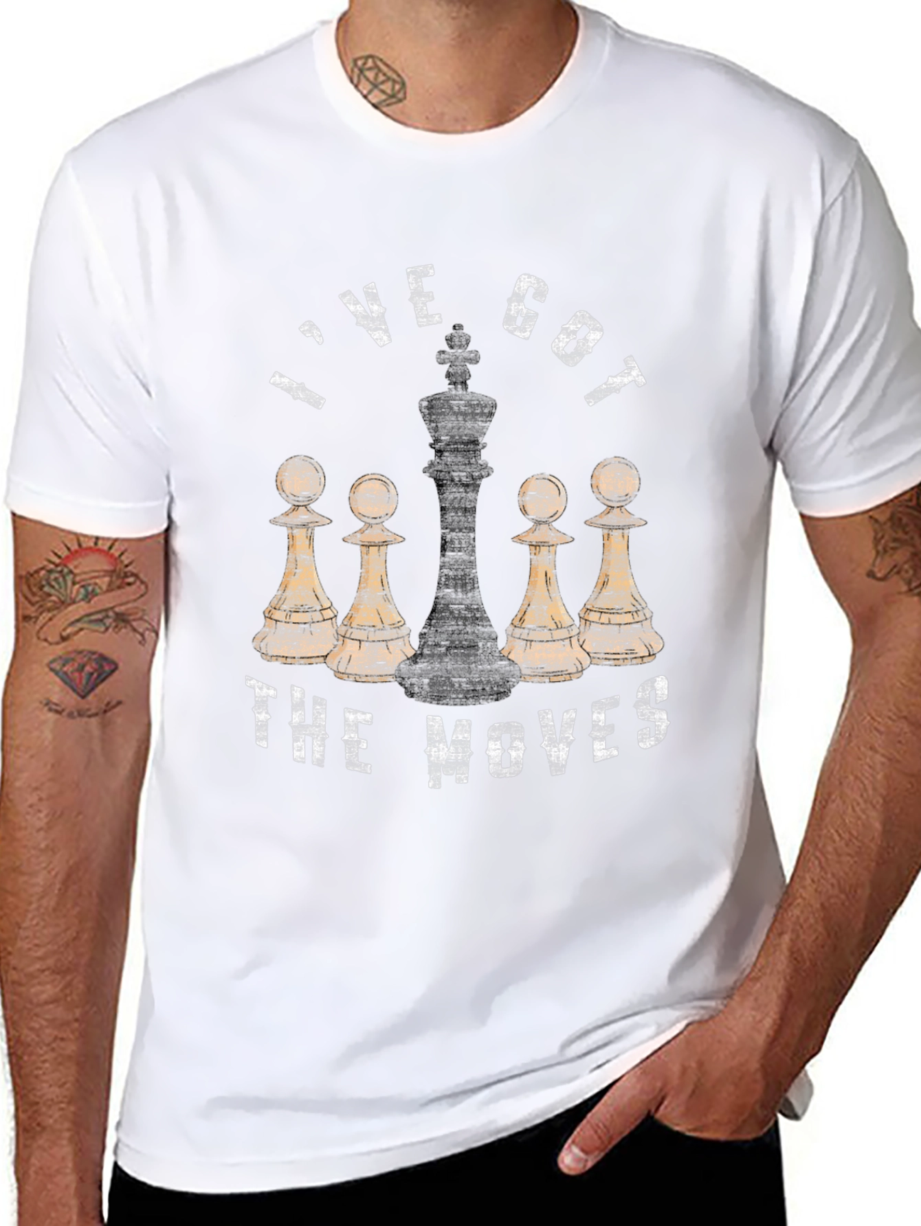 Chess Moves Graphic Tee - Checkmate Style
