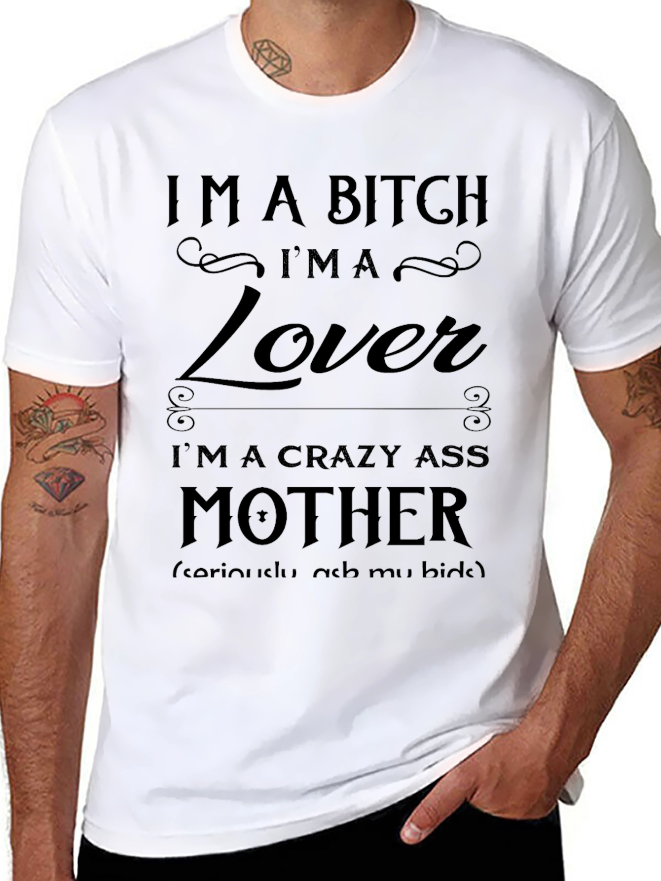Im a Bitch Lover Mother Novelty Graphic T-Shirt