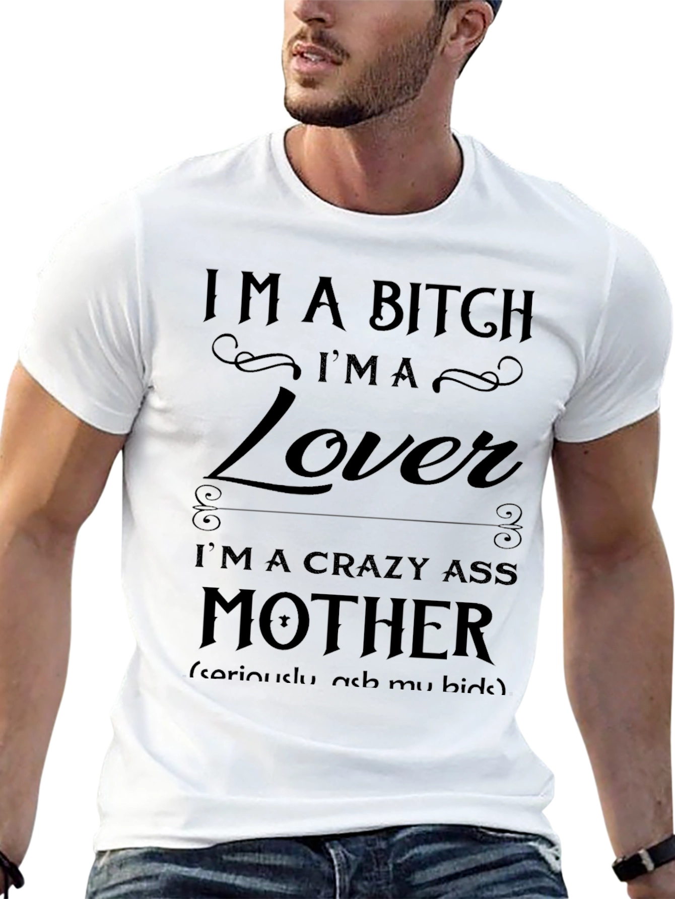 Im a Bitch Lover Mother Novelty Graphic T-Shirt